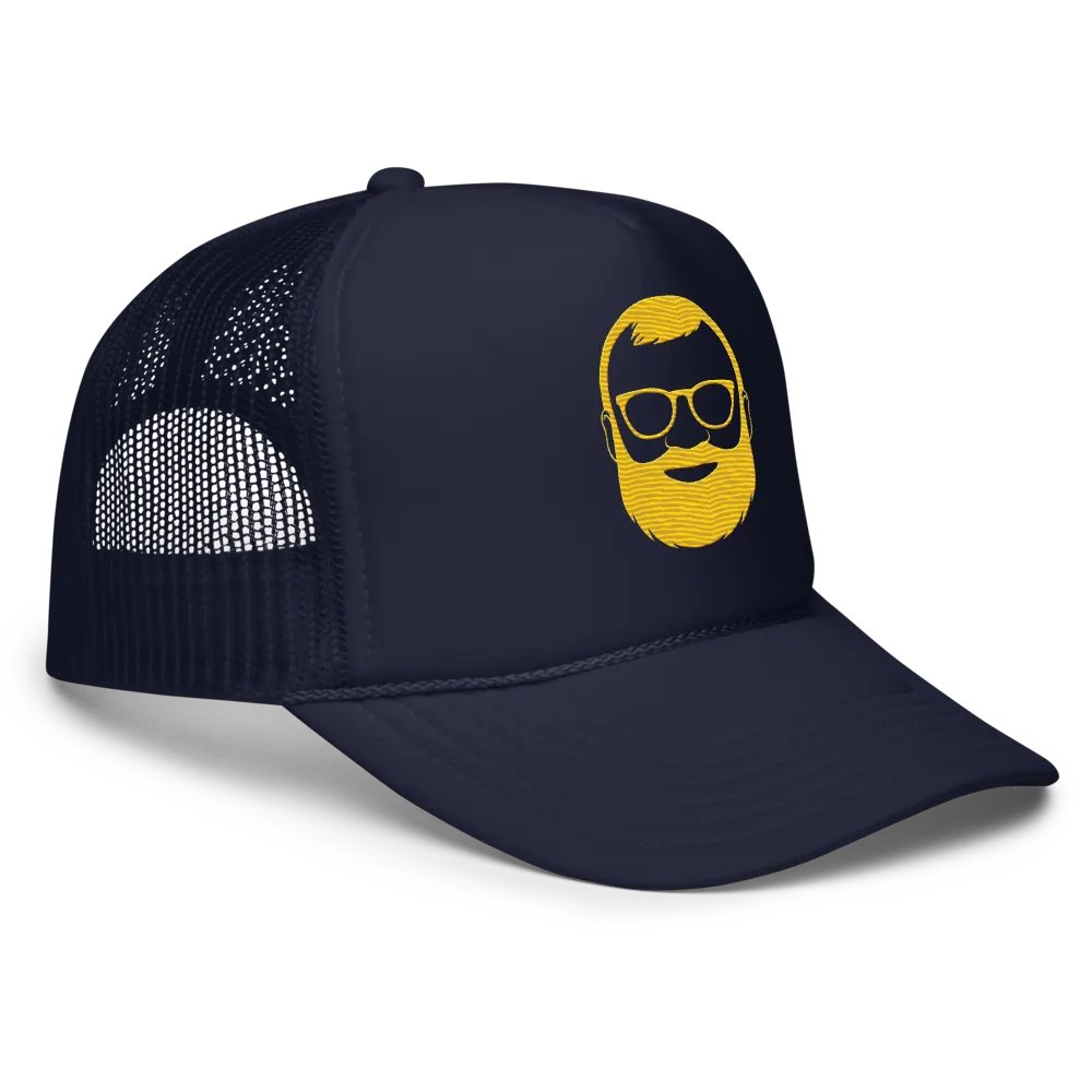 Letterman Beard Trucker Hat product image (3)