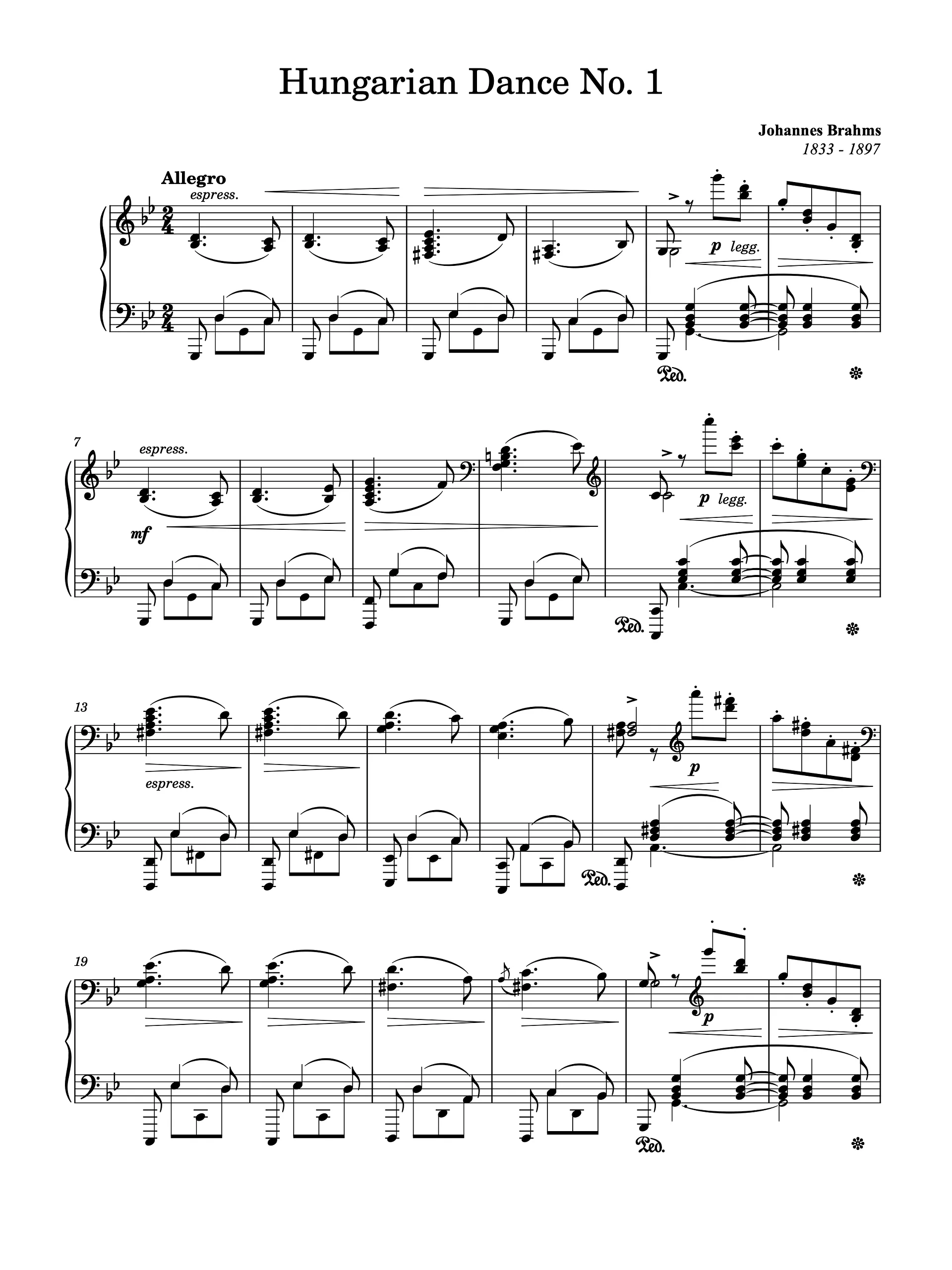 Hungarian Dance No. 1 in G Minor, WoO 1 product image (1)