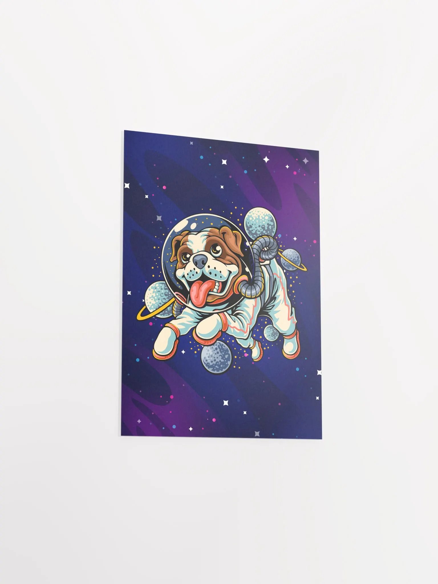Dog Astronaut, space dog — space poster, synthwave space, neon space, aesthetic poster product image (8)