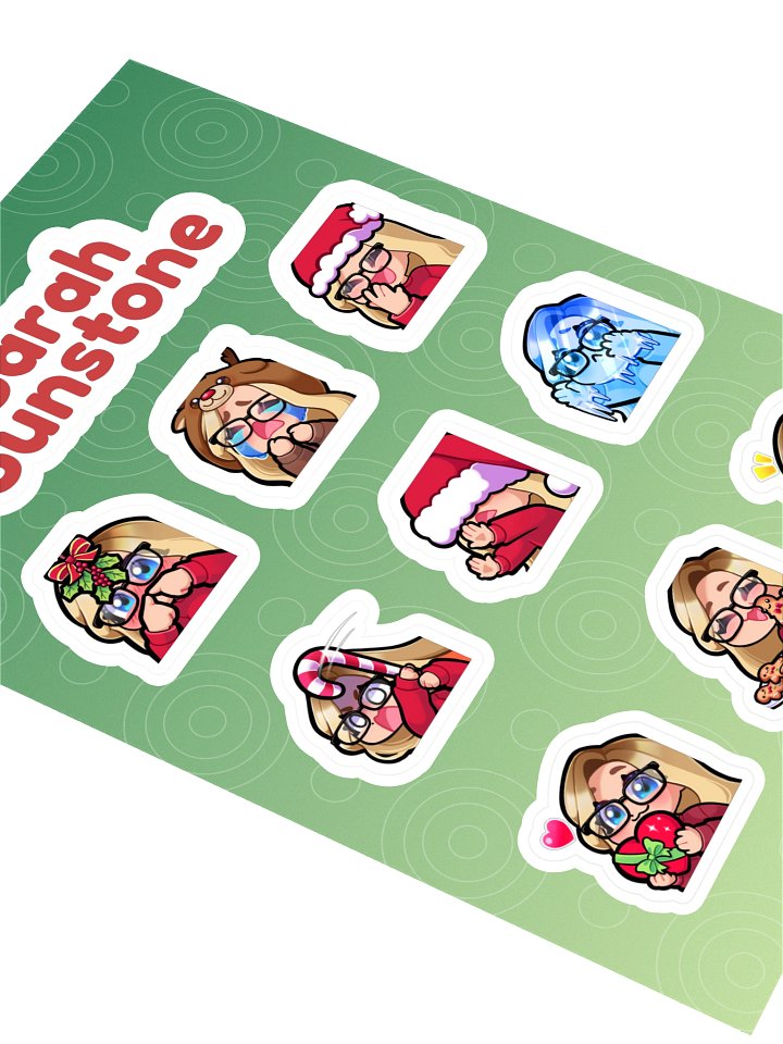 Festive Emote Sticker Sheet (B) product image (2)