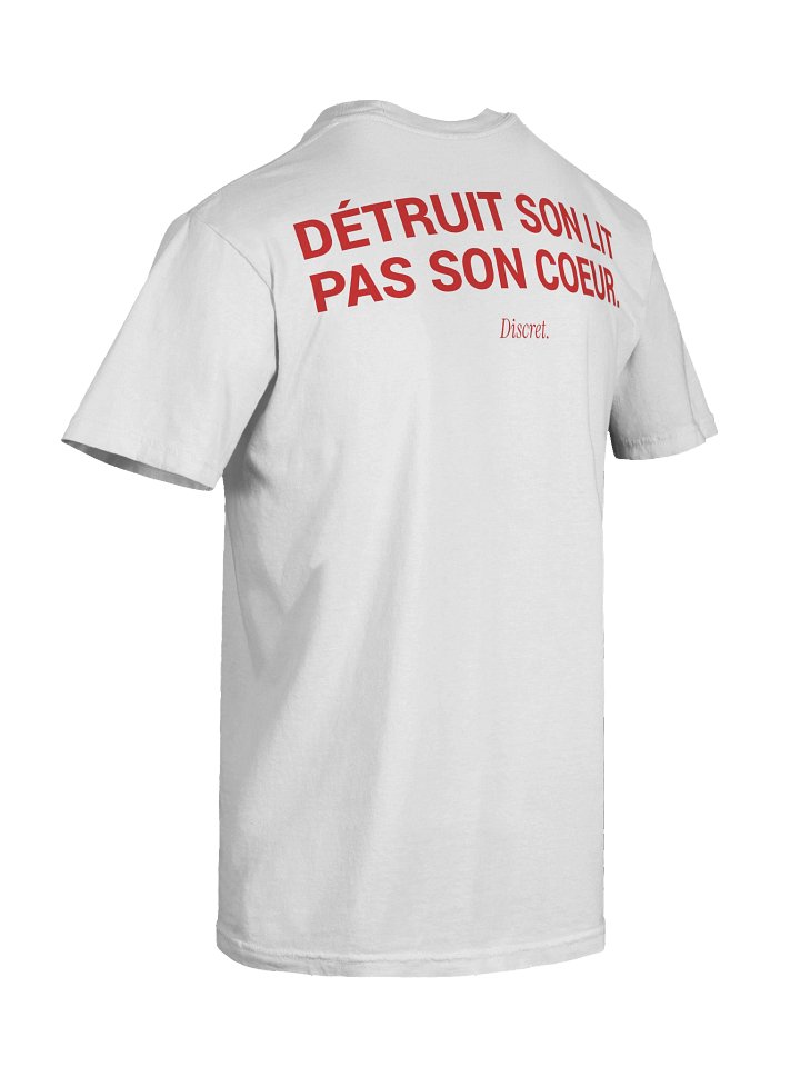 DÉTRUIT SON LIT PAS SON COEUR - 100% Cotton T-shirt product image (4)
