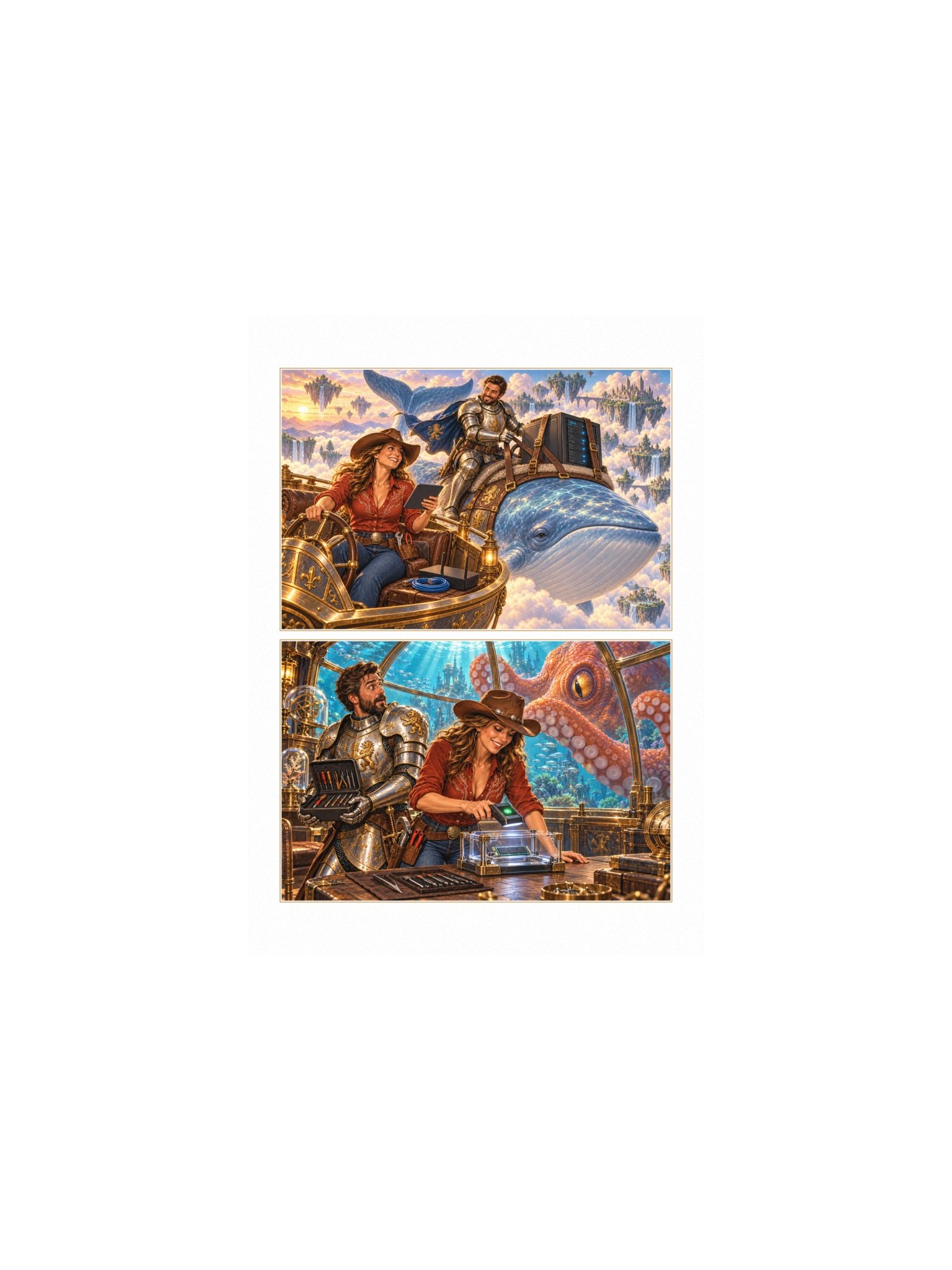Above and Below Small Art Print product image (1)