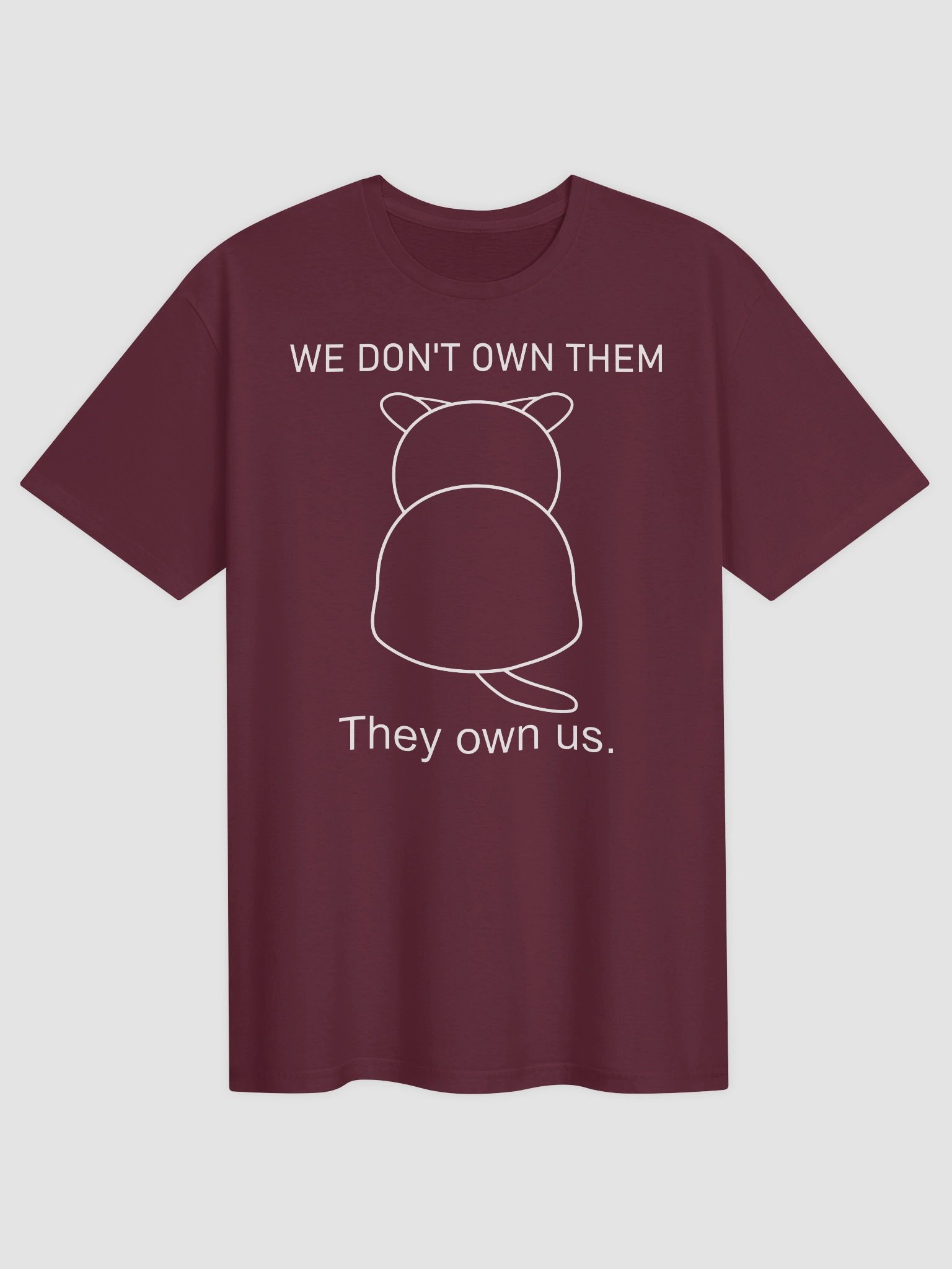 Cats Own Poeple (White Print) - Unisex Adult Super Soft Lightweight T-shirt product image (13)