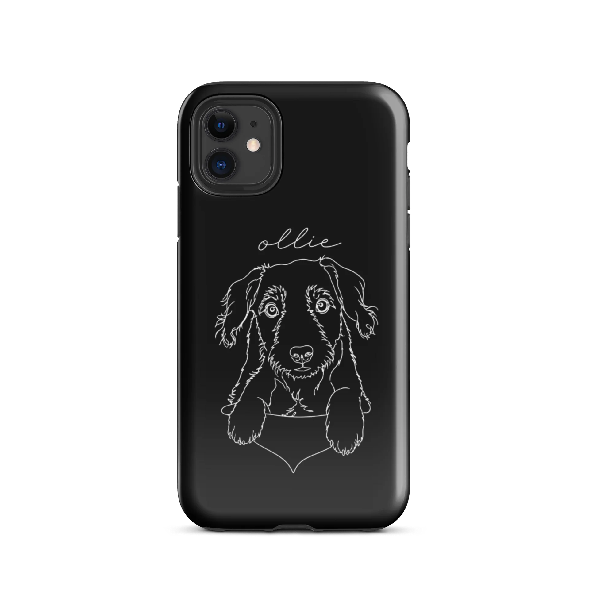 Simplistic Ollie iPhone Case Black product image (2)