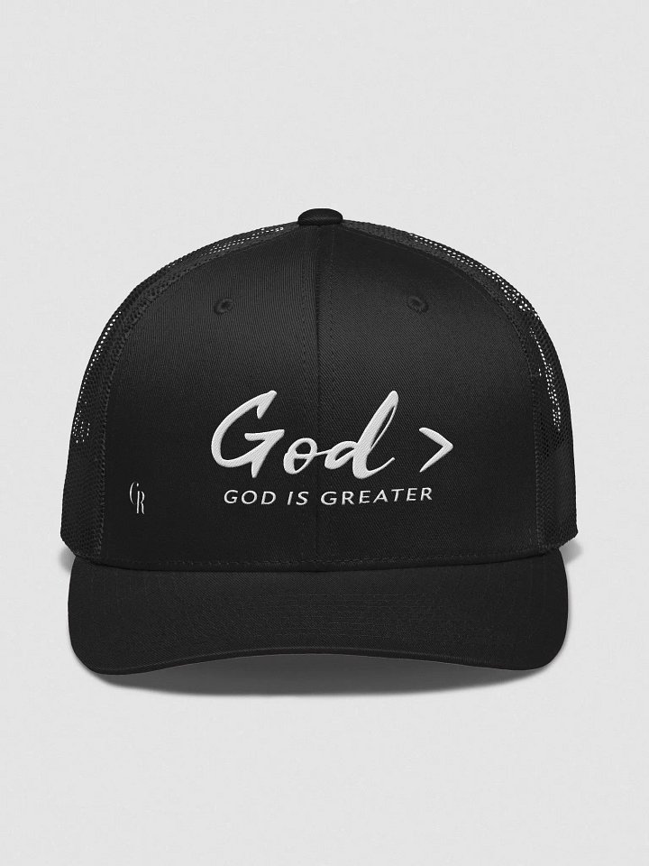 God > TRUCKER HAT (WHITE TEXT) product image (4)
