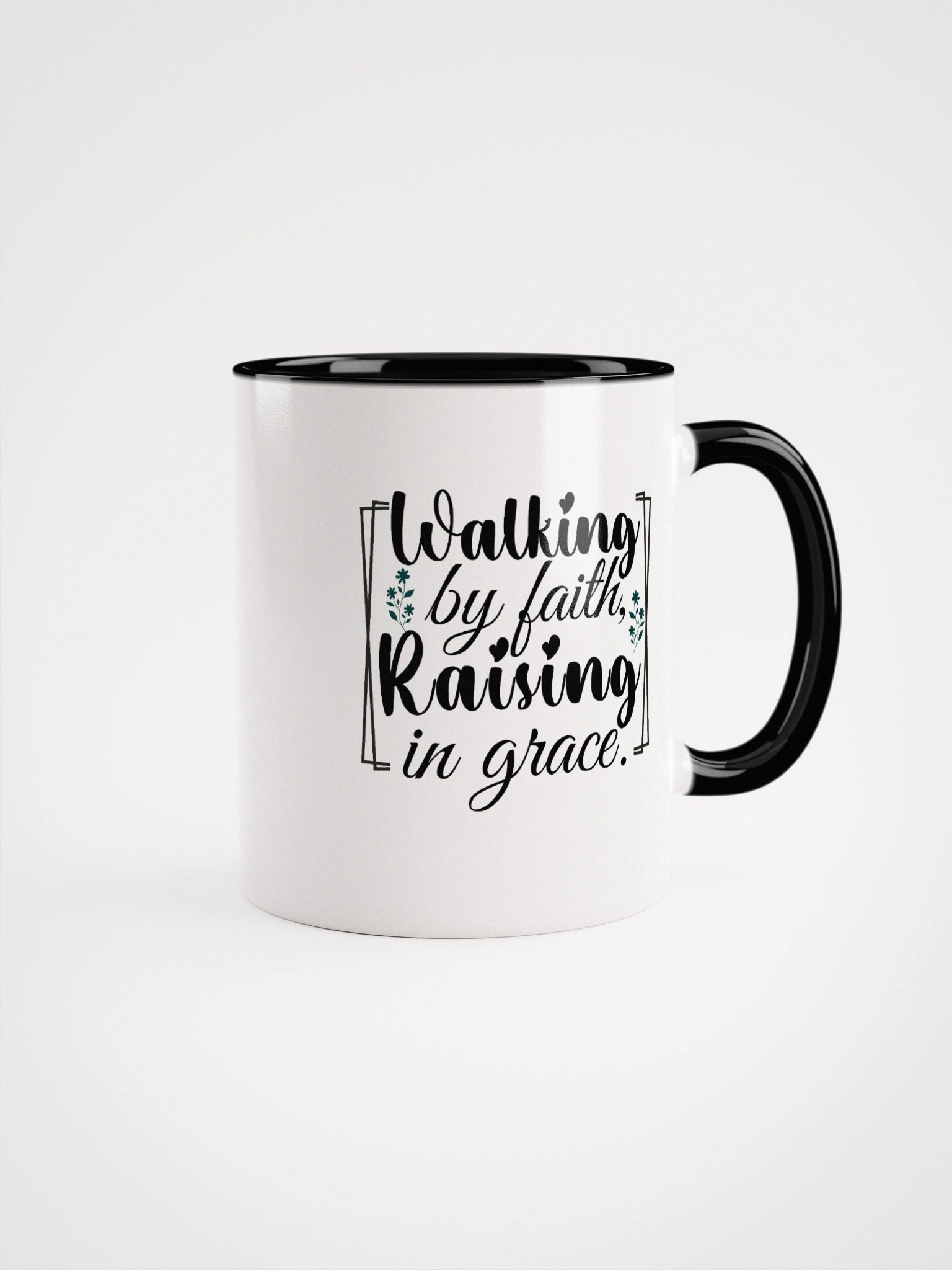 Walking by Faith, Raising in Grace, Ceramic Mug. product image (1)