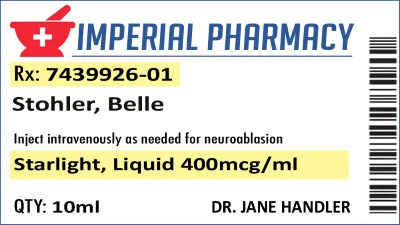 Belle Stohler Prescription Label Sticker (2x) product image (1)