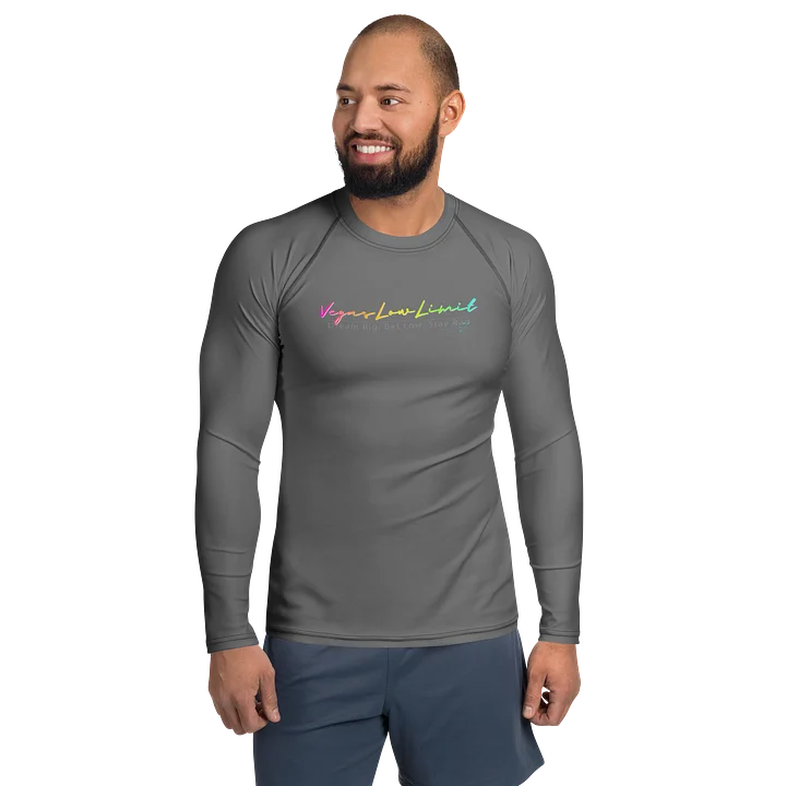 Vegas Low Limit Men's Rash Guard - Grey product image (1)