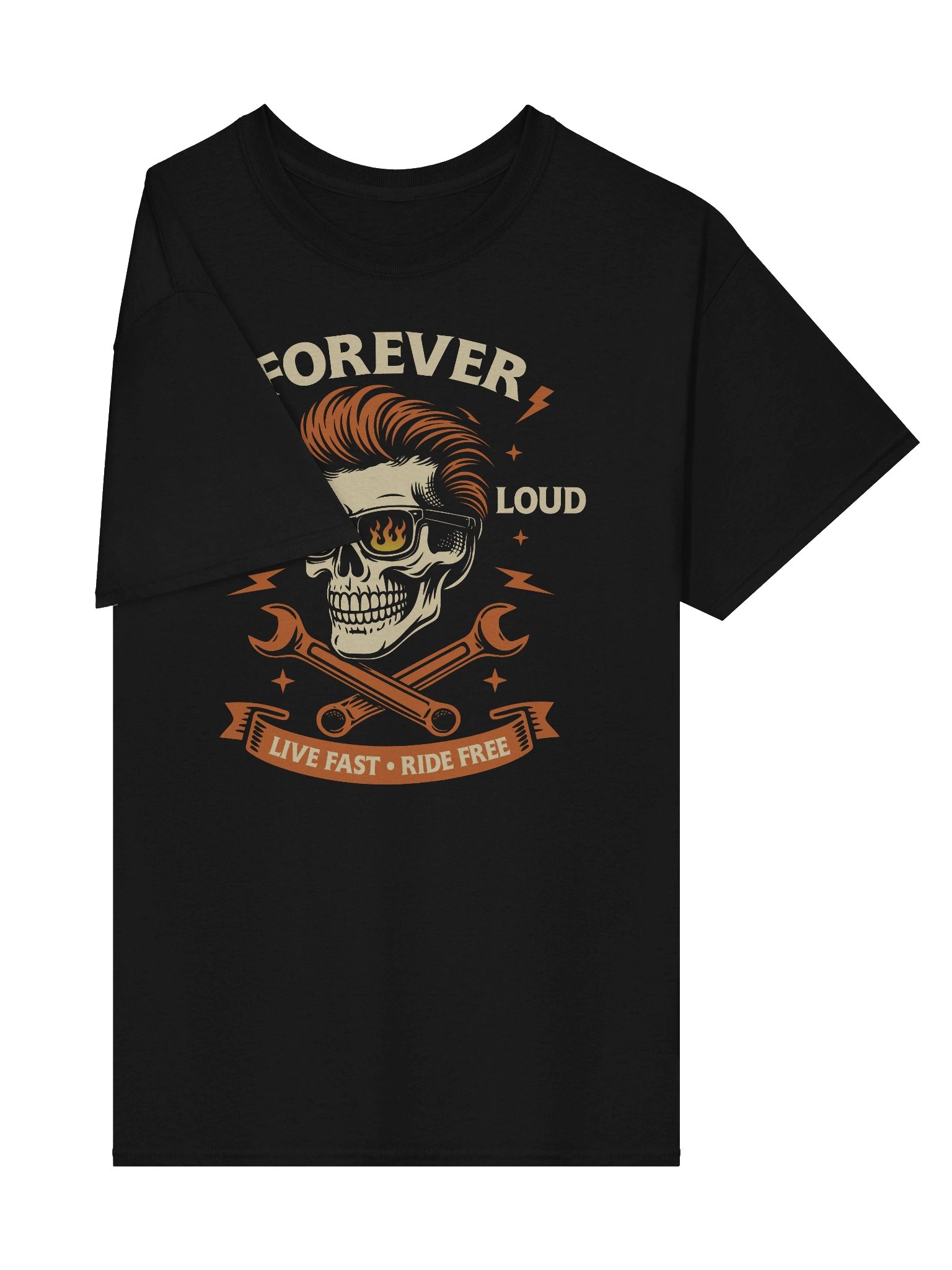 Forever Fast Loud – Garage Skull Graphic Tee product image (20)
