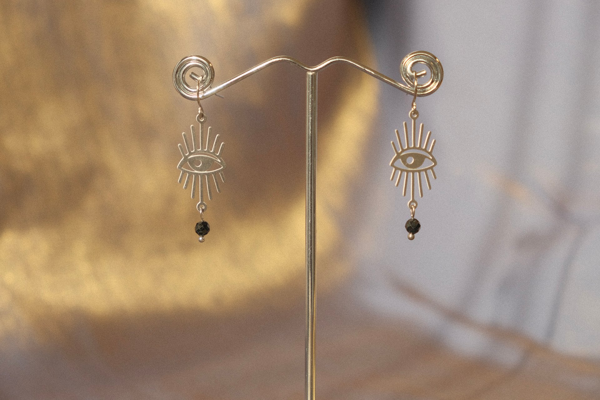 Tourmaline Eyes Open Earrings product image (9)