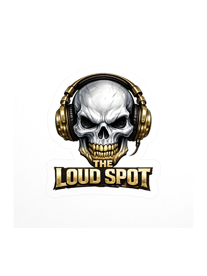 Gold Skull Sticker product image (1)
