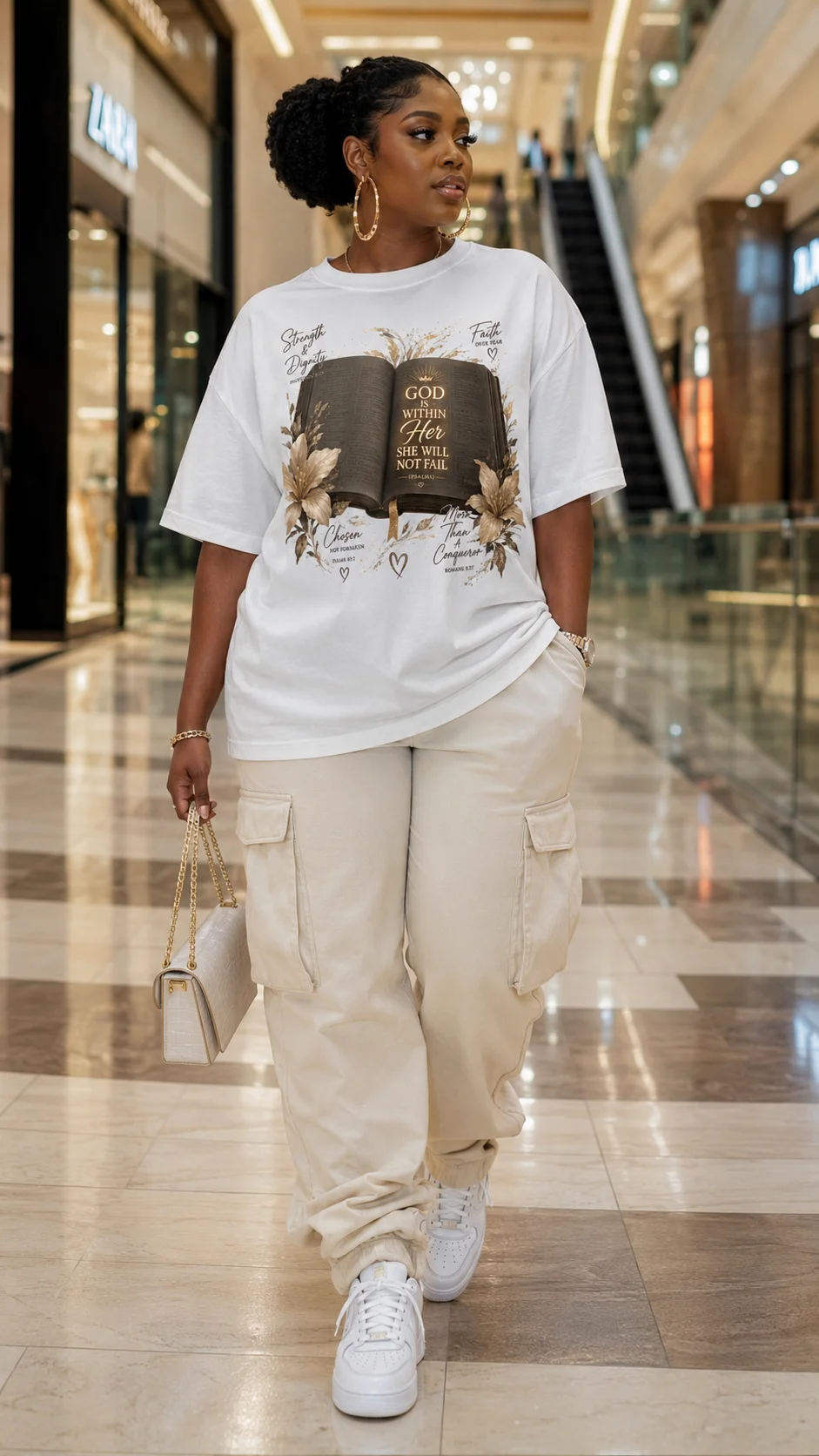 God Is Within Her Faith Tee product image (7)