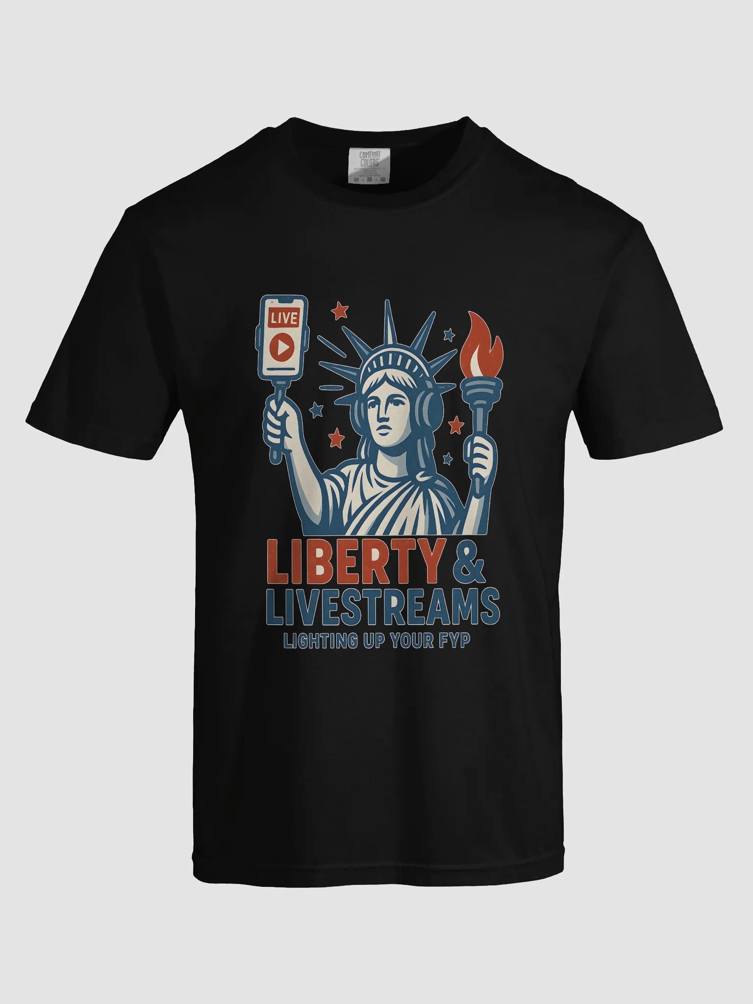 Liberty & Livestreams Graphic Tee product image (46)