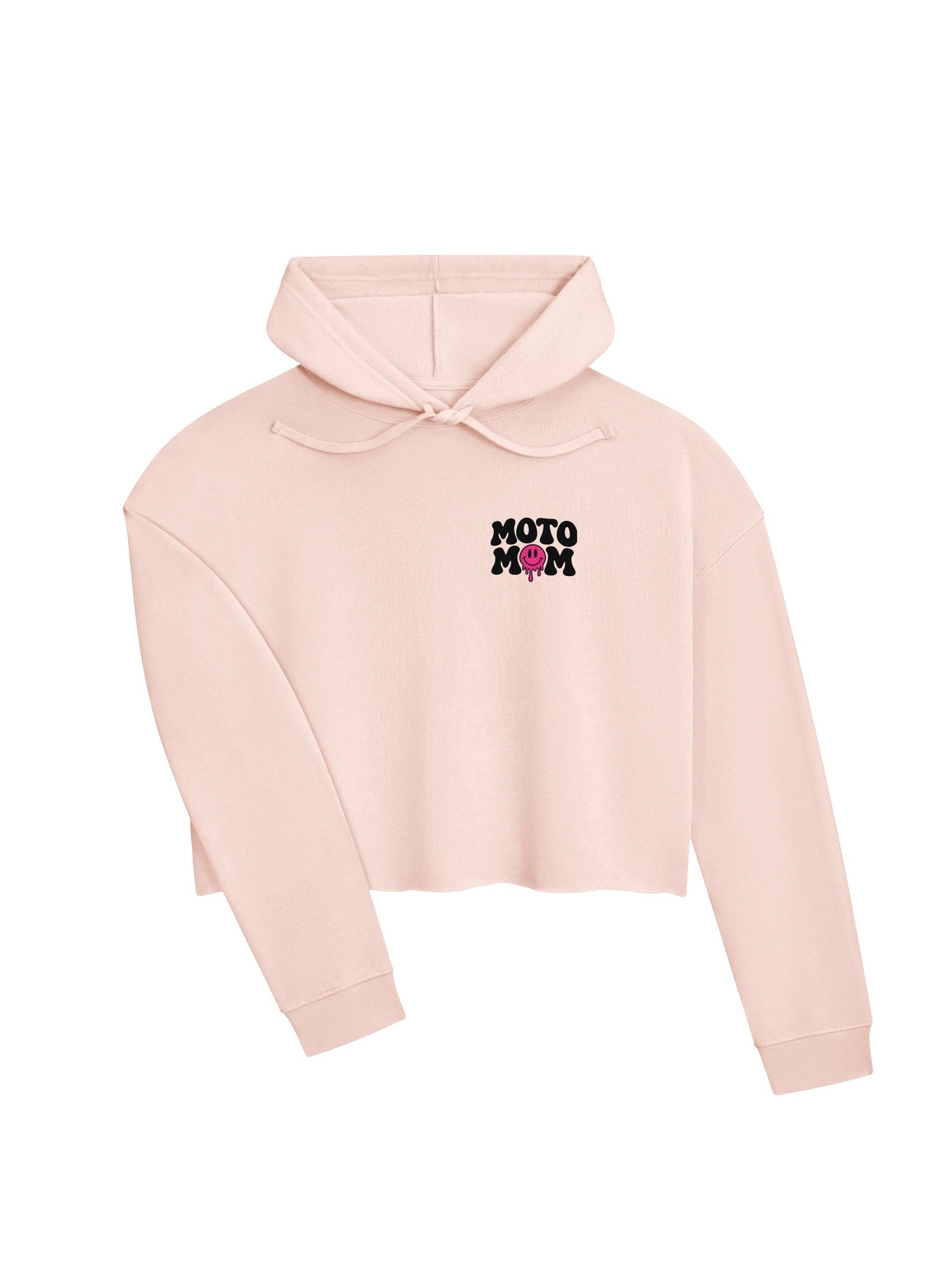 Dripping Pink Smiley Cropped Hoodie product image (3)