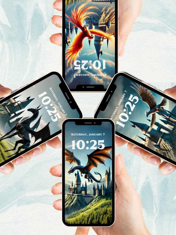 Magical Creatures Phone Wallpaper Bundle 4K Quality Bundle for Android and Iphone product image (4)