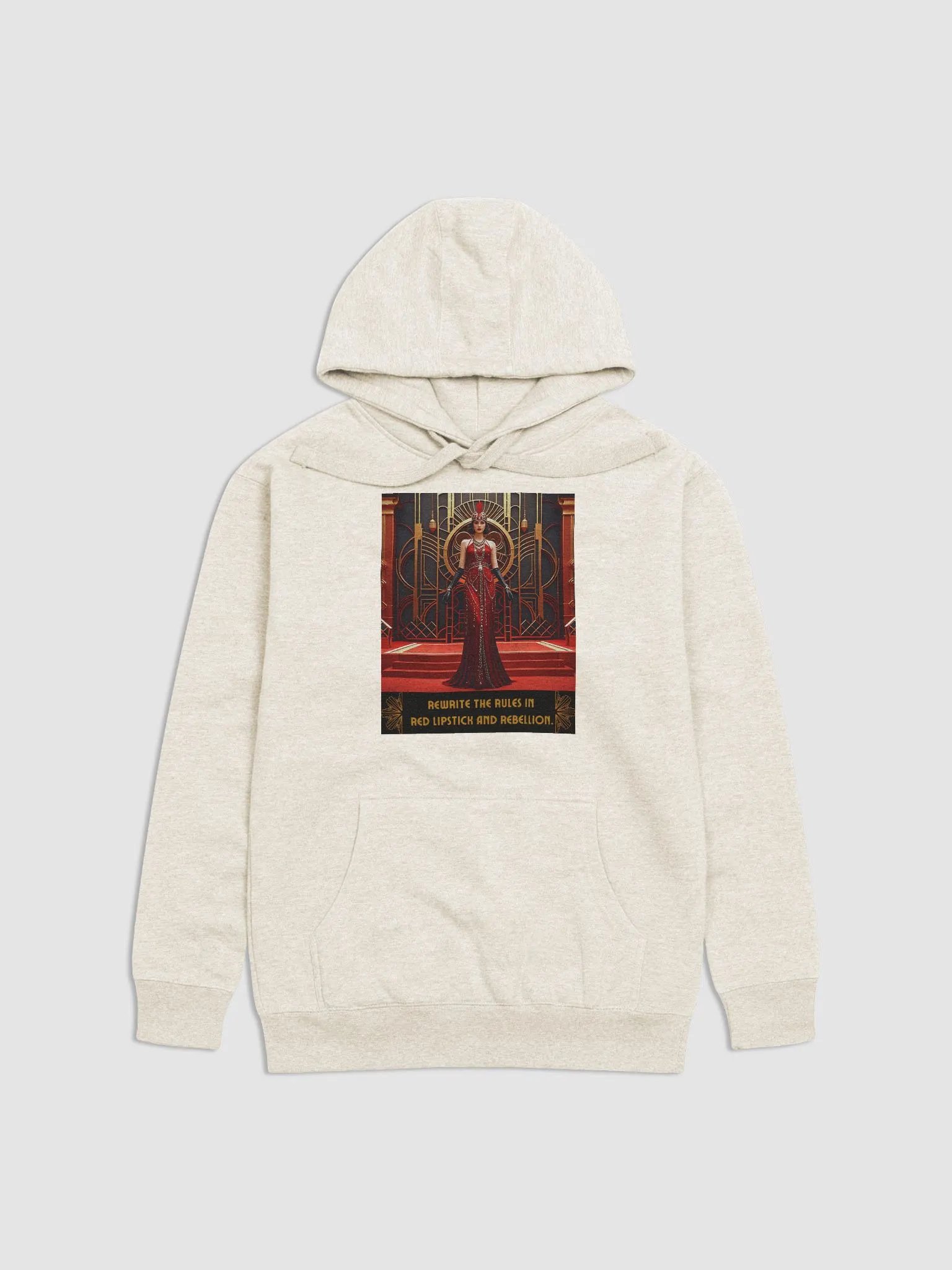 Rewrite the Rules in Red Lipstick and Rebellion 1920s Inspired - Hoodie product image (1)