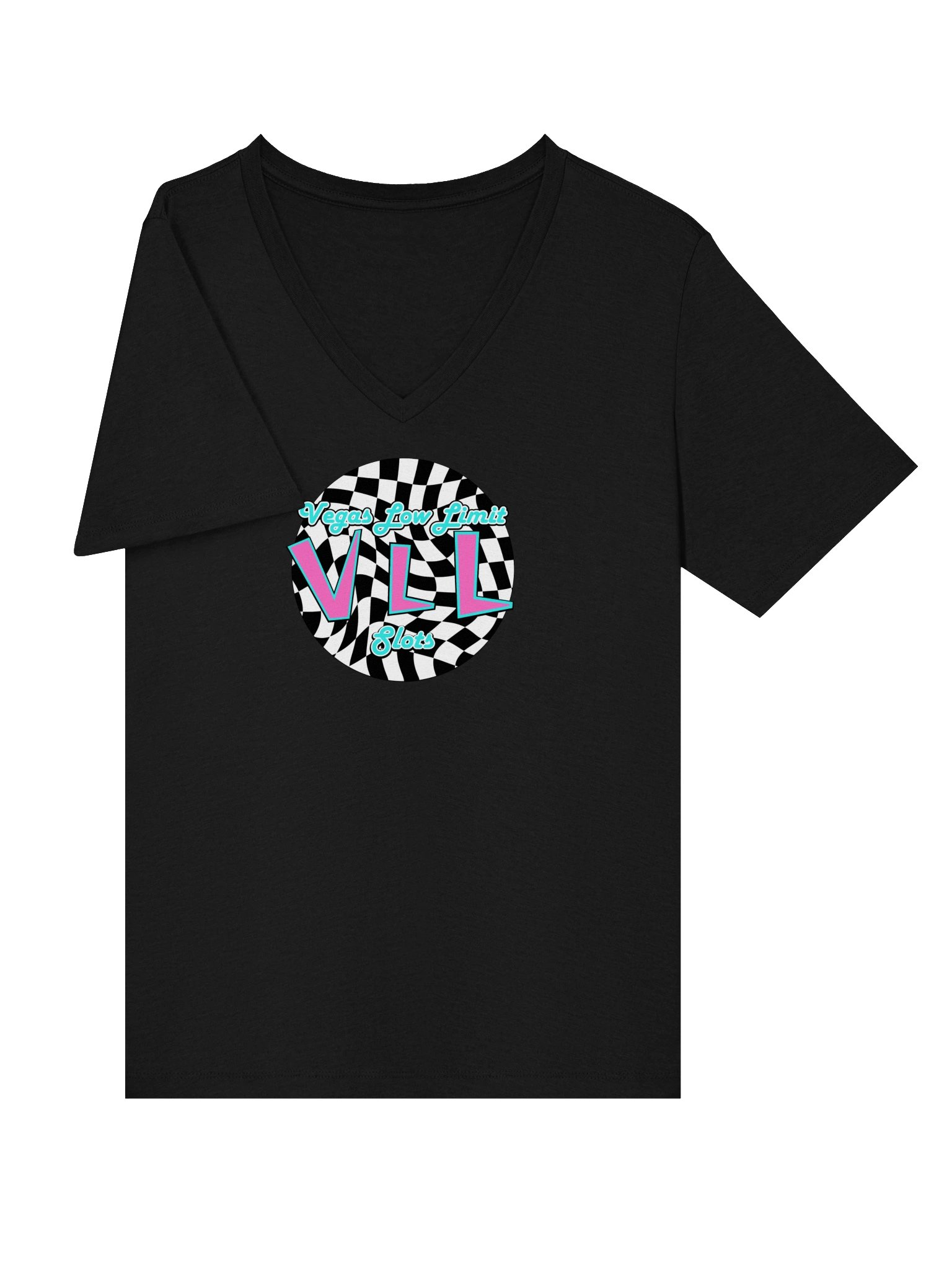 VLL Checkered Logo Ladies V-Neck product image (3)