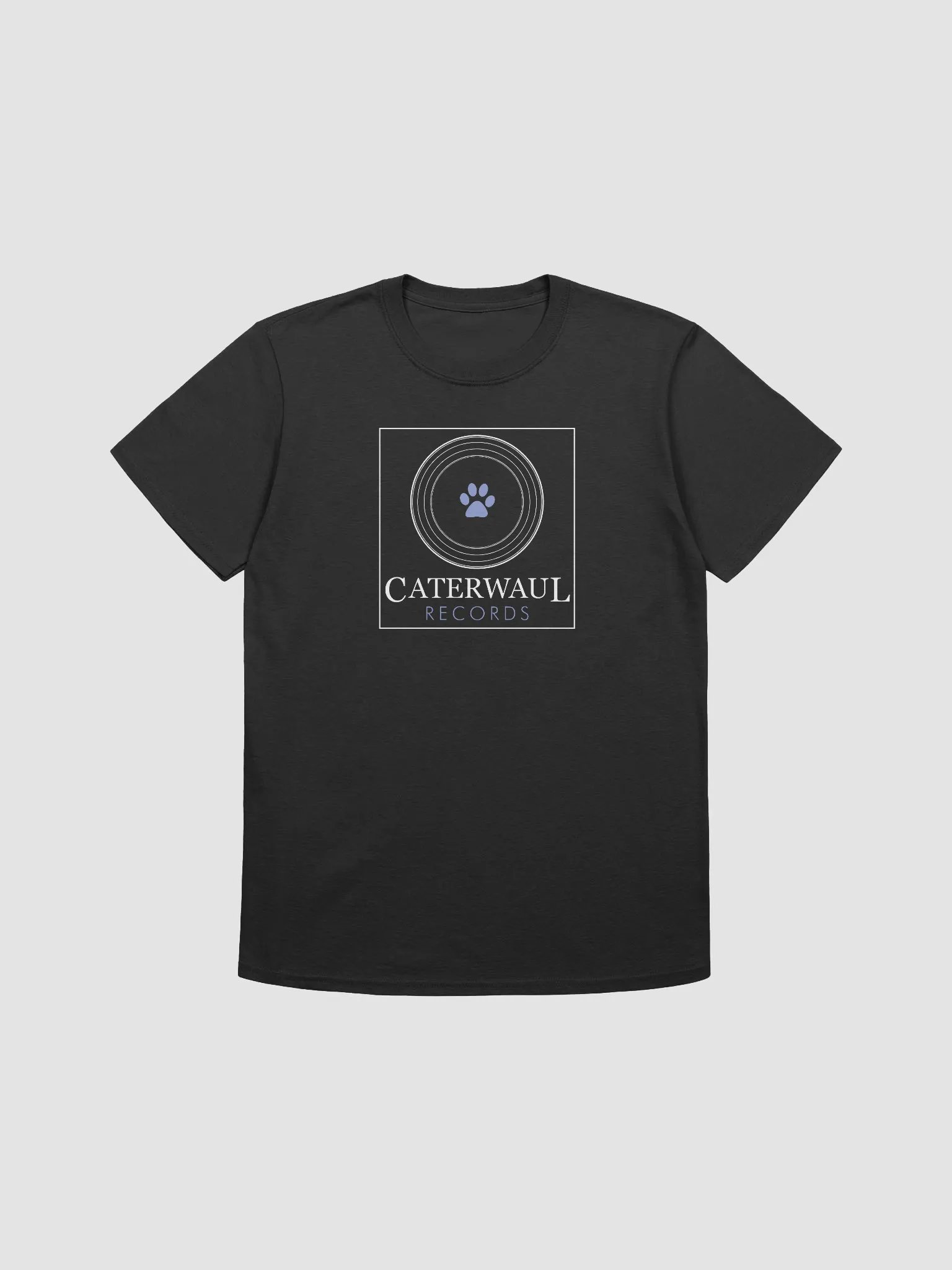 Caterwaul Records Tee - Blue Paw product image (3)