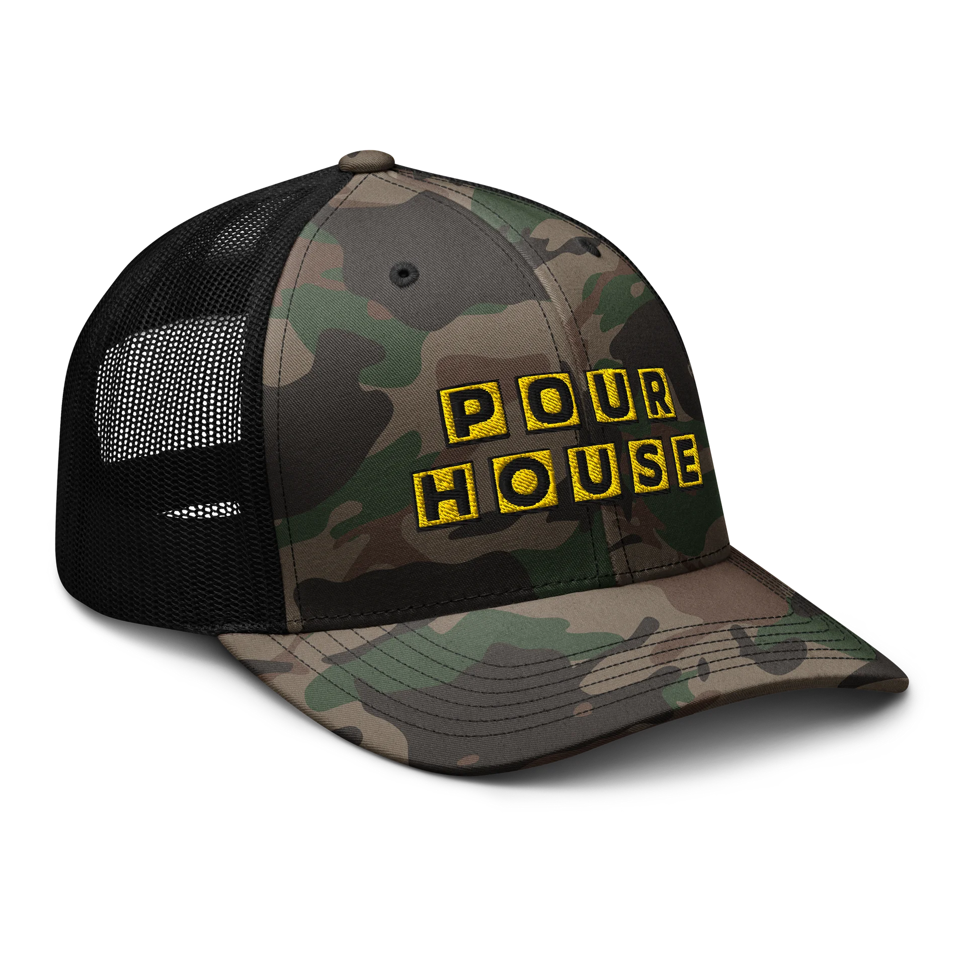 POUR HOUSE Camo Trucker Hat product image (6)