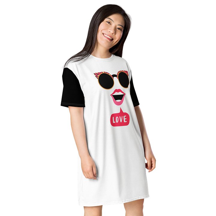 LOVE Graphic Oversized T-Shirt Dress product image (2)
