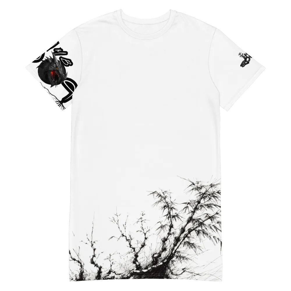 Bamboo Print T-Shirt Dress product image (1)