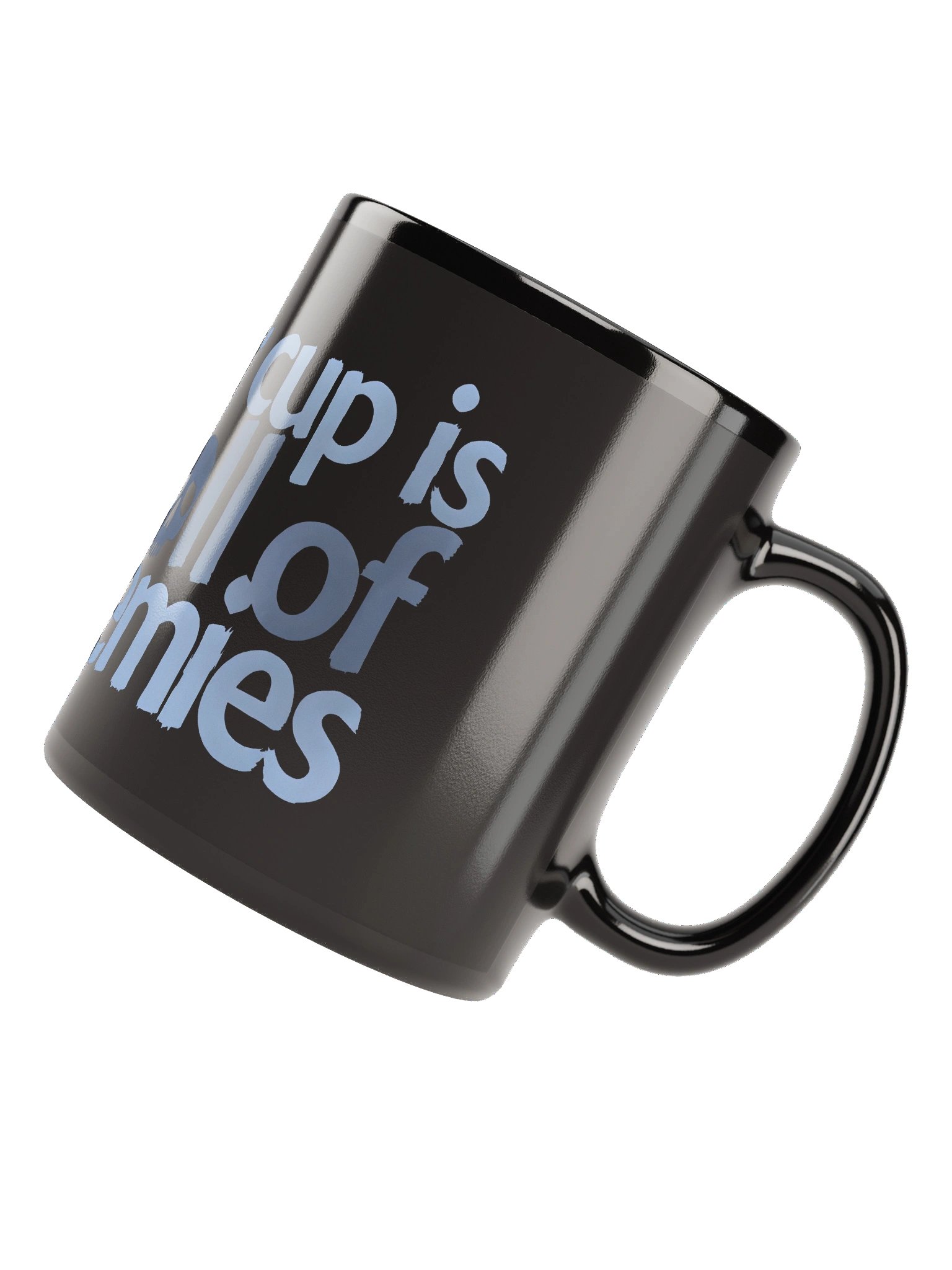 Skull of My Enemies Black Glossy Mug product image (12)
