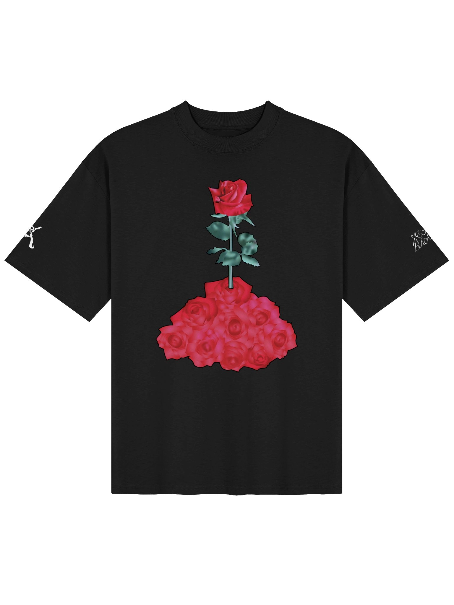 Roses In Bloom Xenon Braun Tee product image (1)