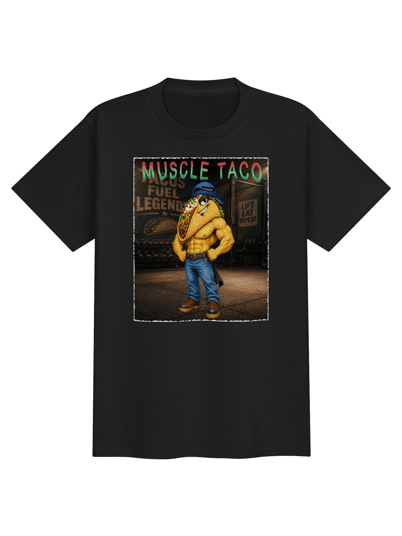 Muscle Taco Lift Eat Repeat Youth Tee - The Taco Family kids product image (2)