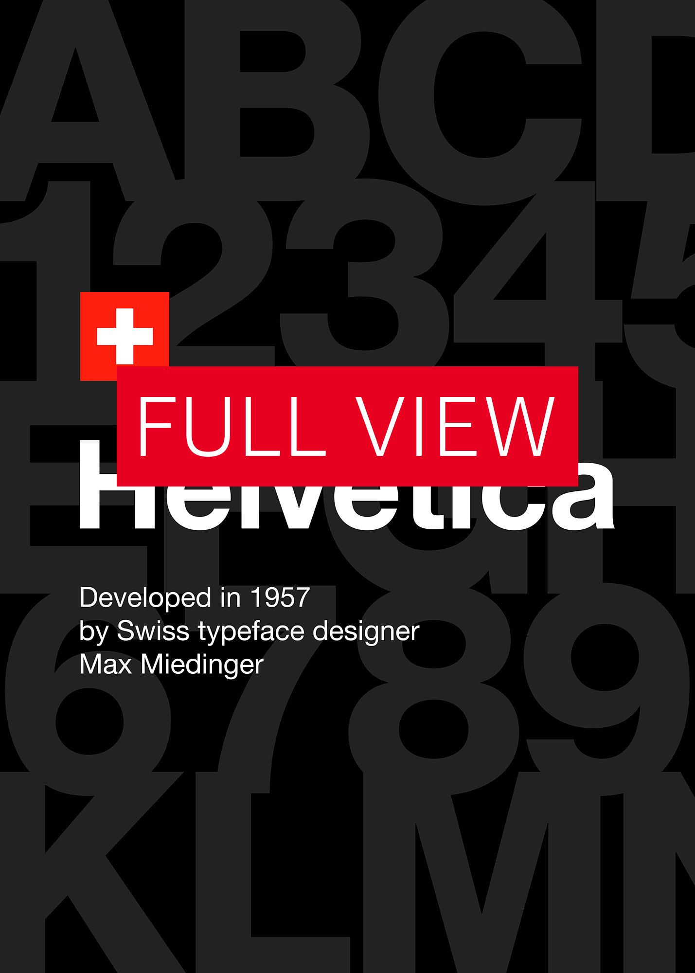 Helvetica font poster, 1957 — design typography poster, abstract print, aesthetic art poster, modern poster, typography wall decor, text art product image (3)