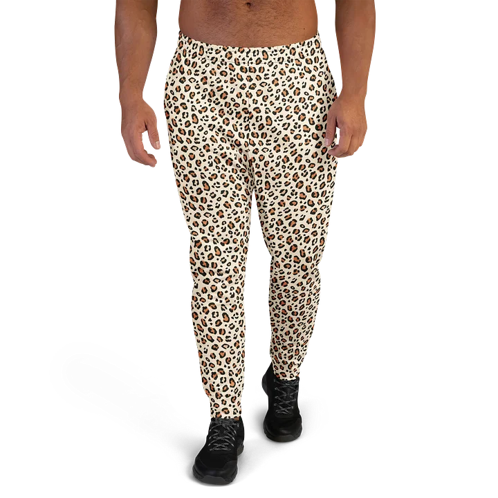 Comfortable Men's Joggers Bold Brown Leopard Print product image (2)