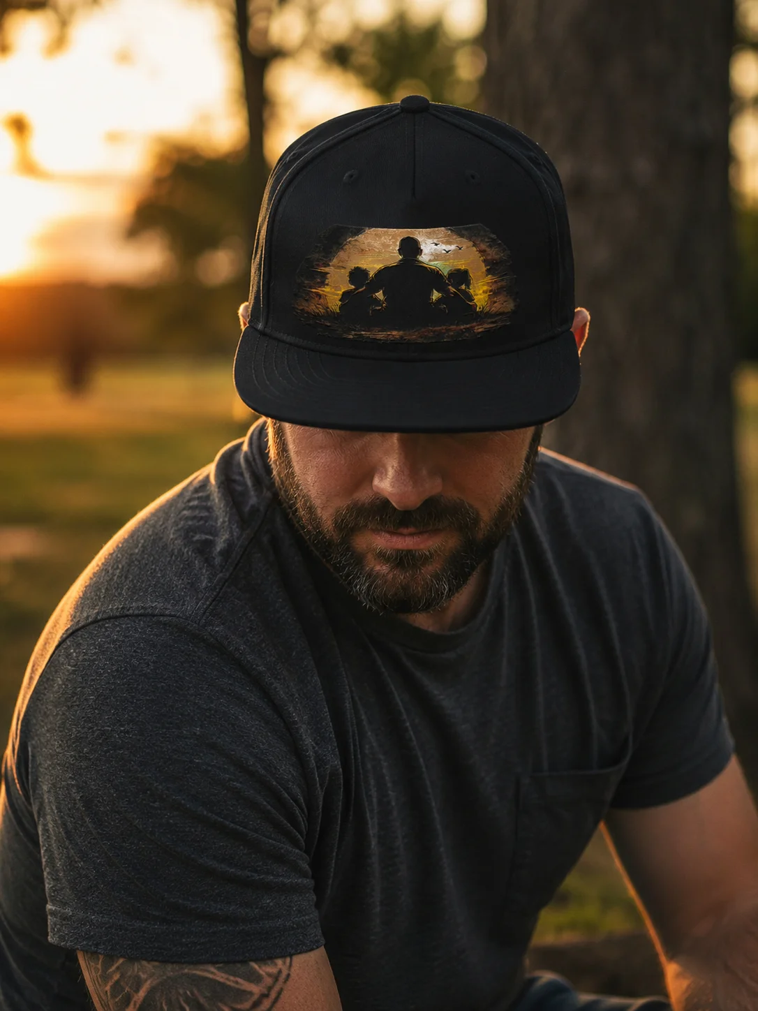 American Flag DAD Hat | Patriotic Dad Baseball Cap | Father's Day Gift product image (1)