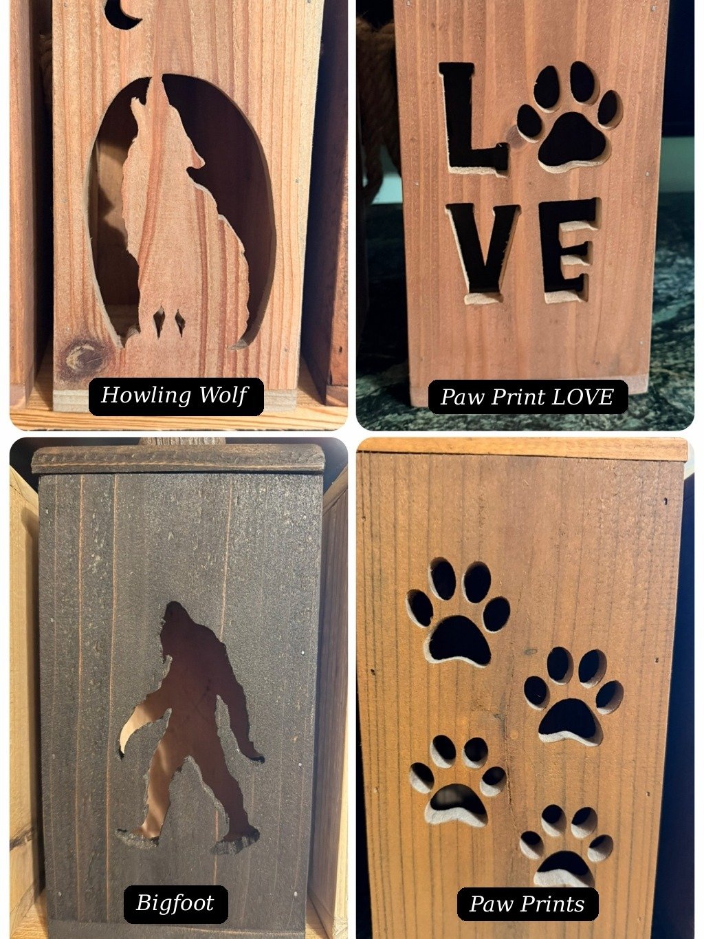 Handcrafted Cedar Glow Lantern | Choose Your Design product image (8)