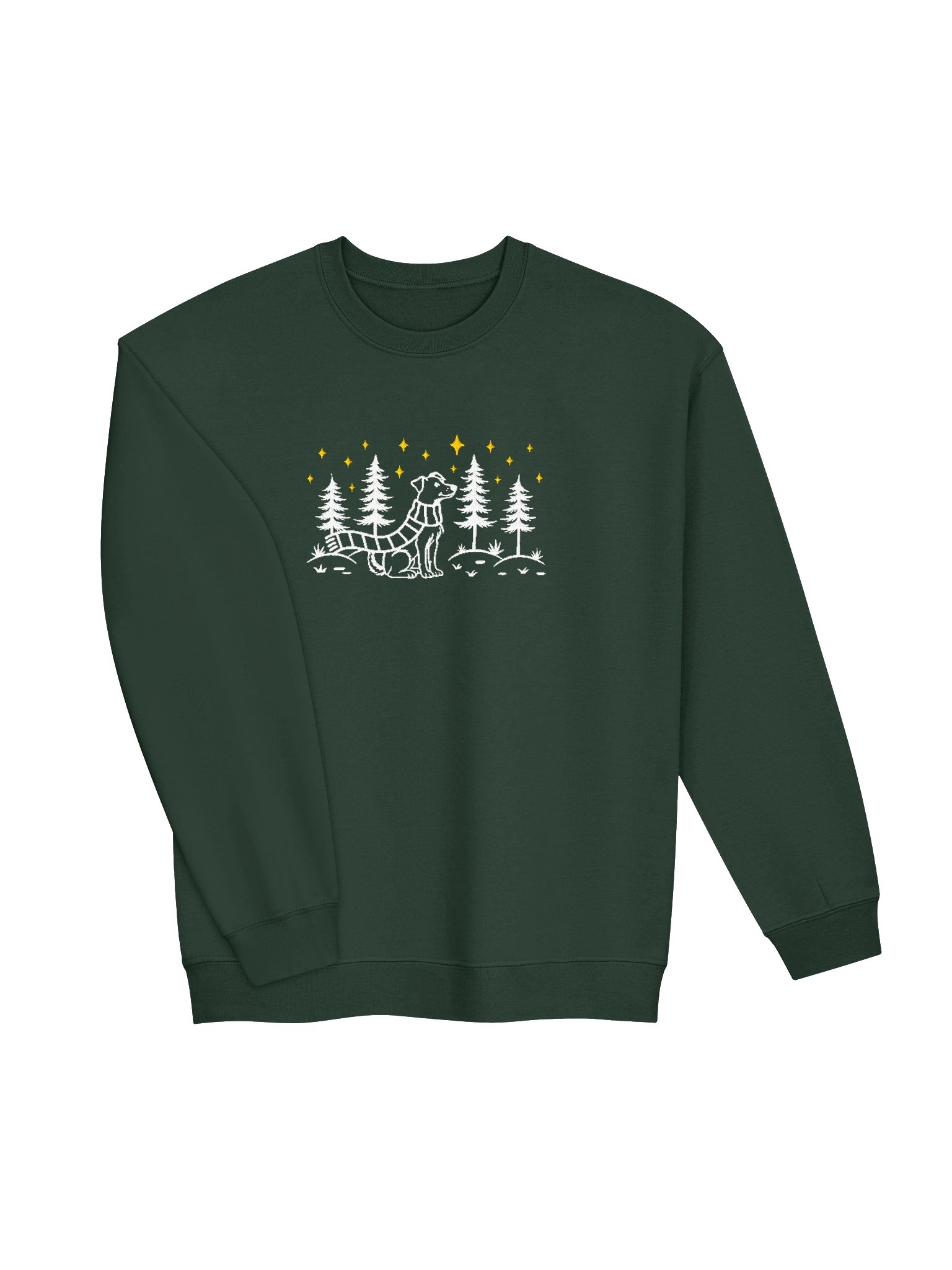 Jack Russell Terrier Winter/Christmas Line Art Design Embroidered Sweatshirt product image (19)