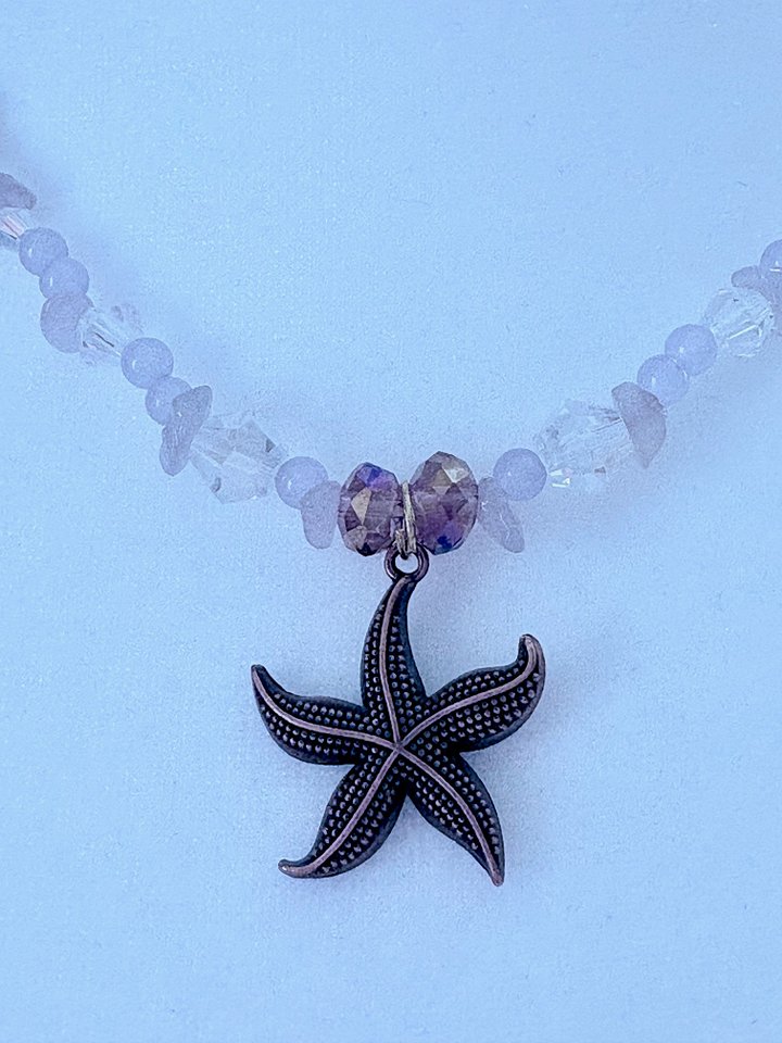 MFD-00136 | Copper Tone | Seaside Radiance | Starfish Pendant Necklace by Monique Faella Designs™ product image (2)