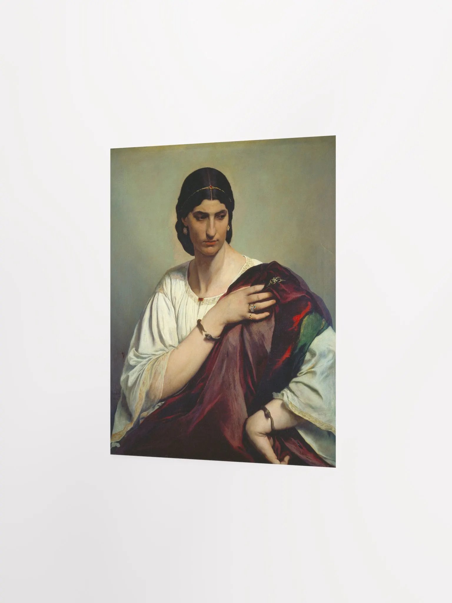 ''Half-Length Portrait of a Roman Woman'' by Anselm Feuerbach Poster product image (3)