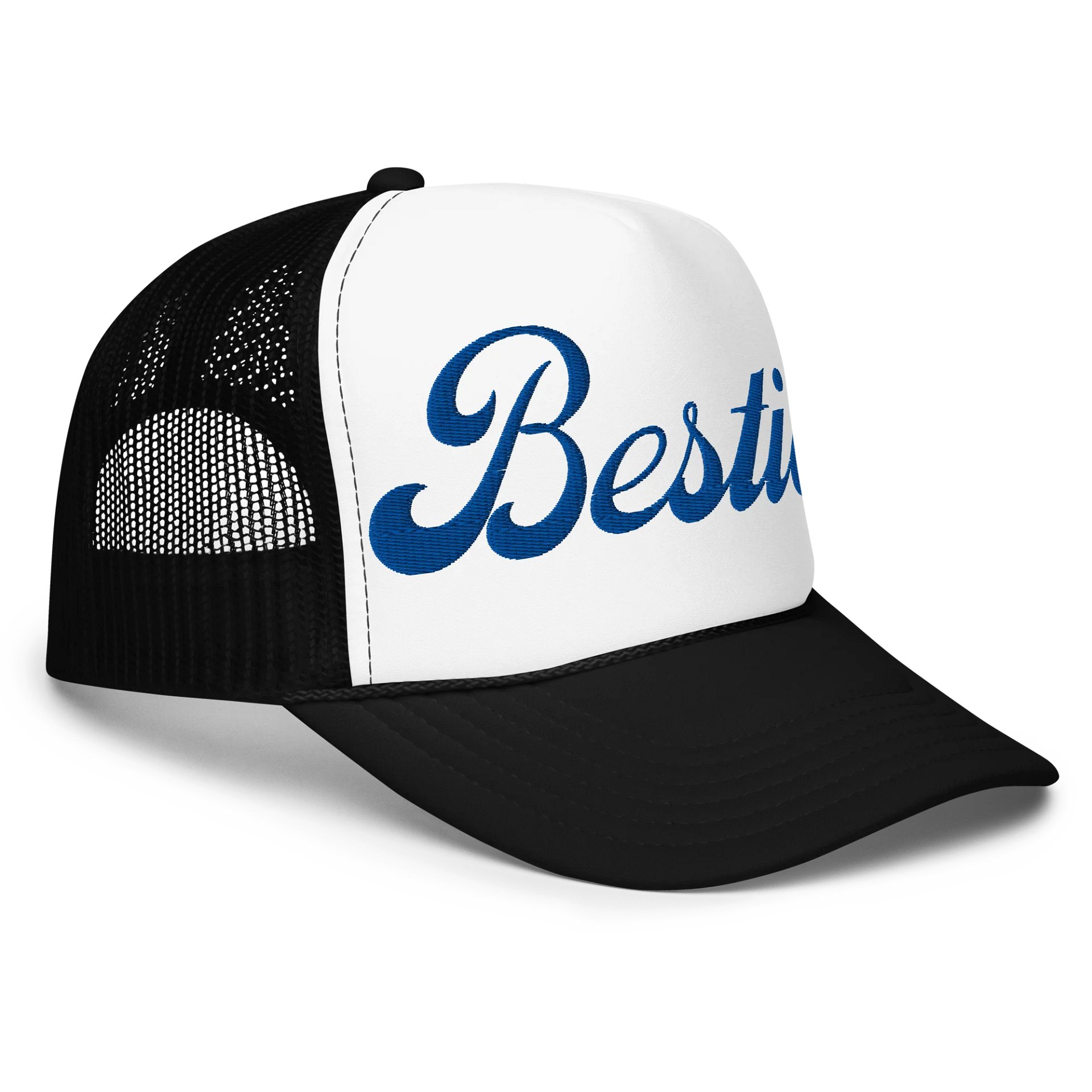 Besties Embroidered Cursive Foam Trucker product image (3)