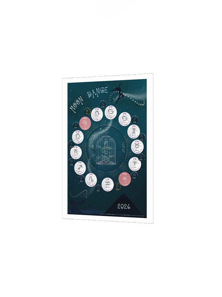 MOONTHS of 2026 Calendar-Poster I Los Angeles - London time product image (5)