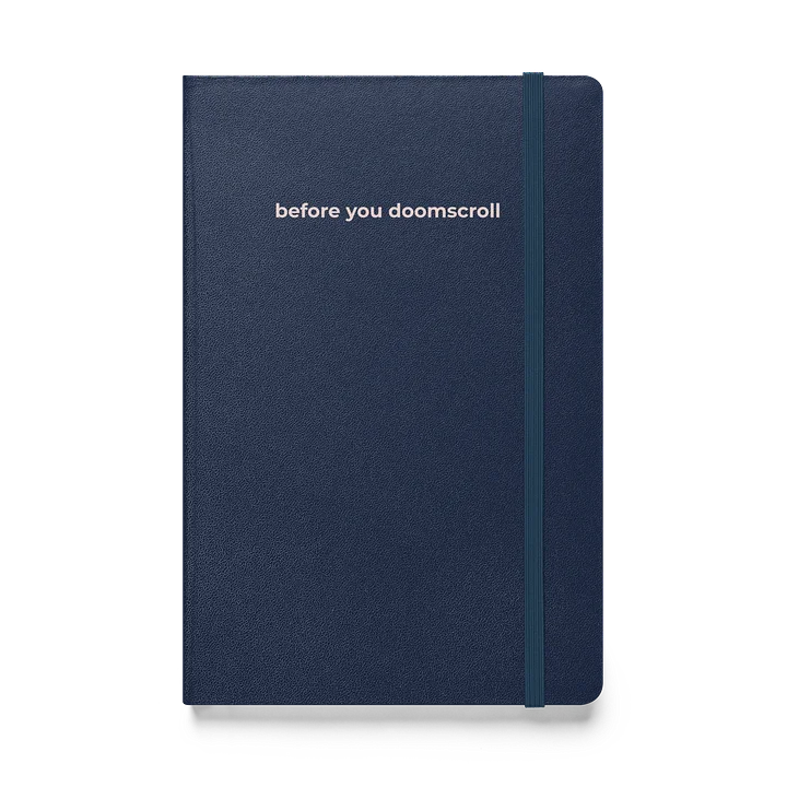 "before you doomscroll" hardcover journal product image (3)