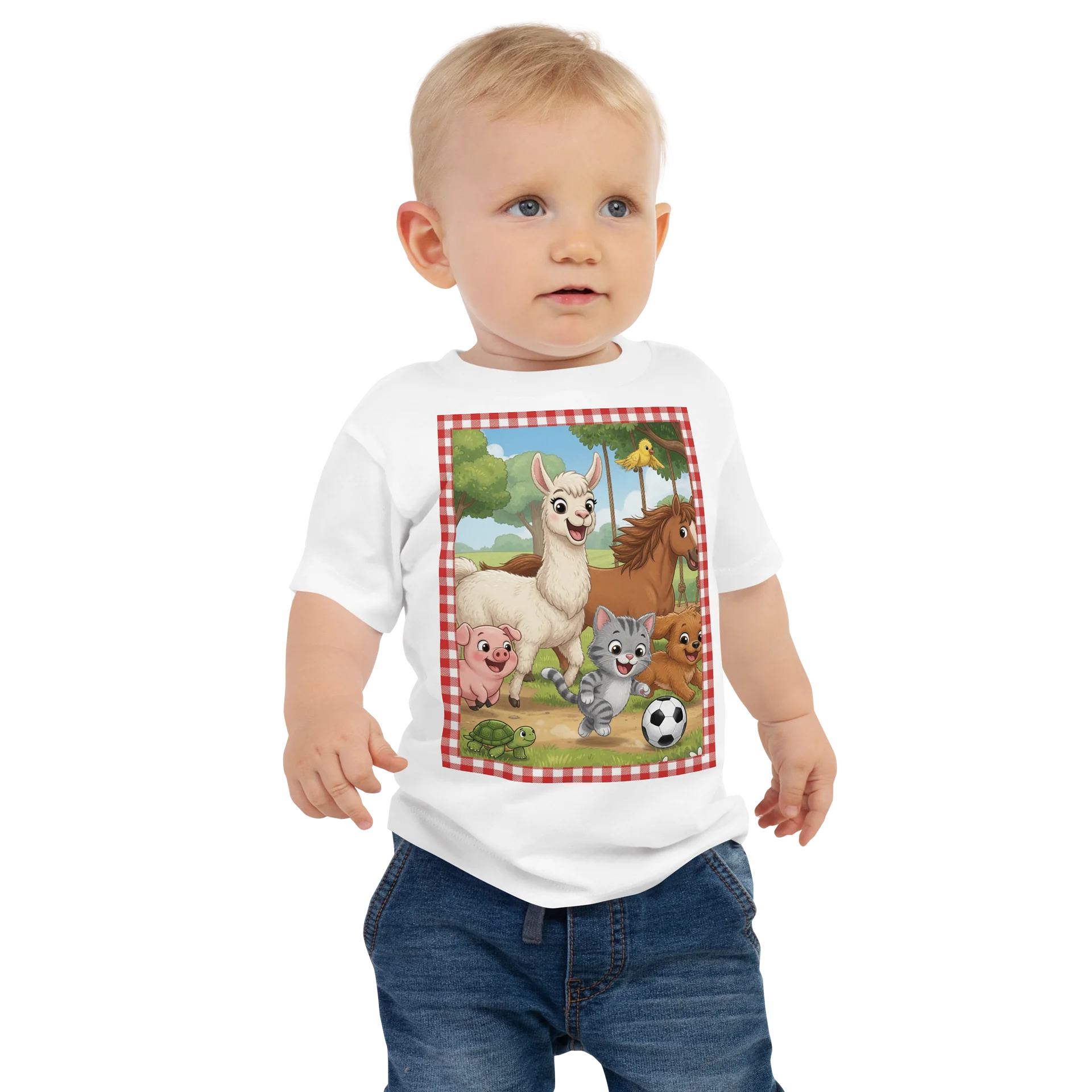 Sing A Rhyme Time Farm Friends Baby Tee product image (1)