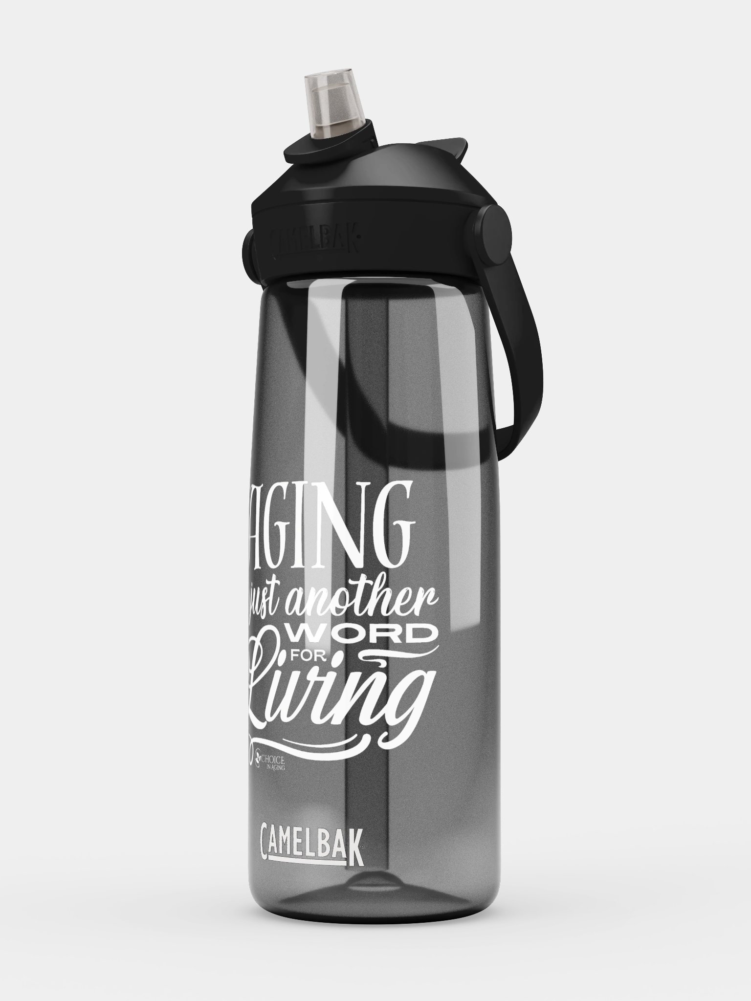 CamelBak Thrive® Flip Straw Water Bottle - "Aging is Just Another Word for Living" product image (5)
