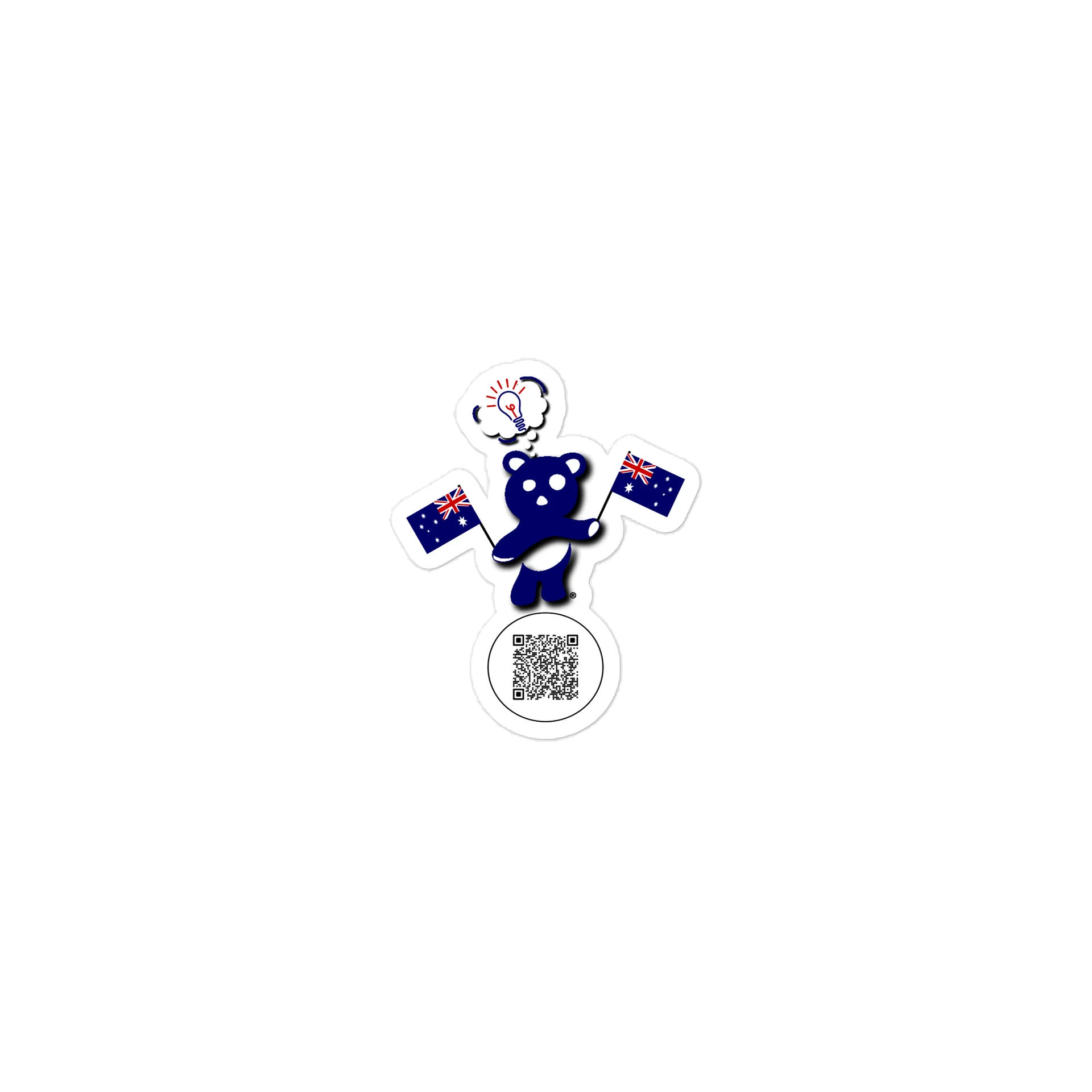 Australia — Country Bear Sticker | BehrBrained Media product image (1)