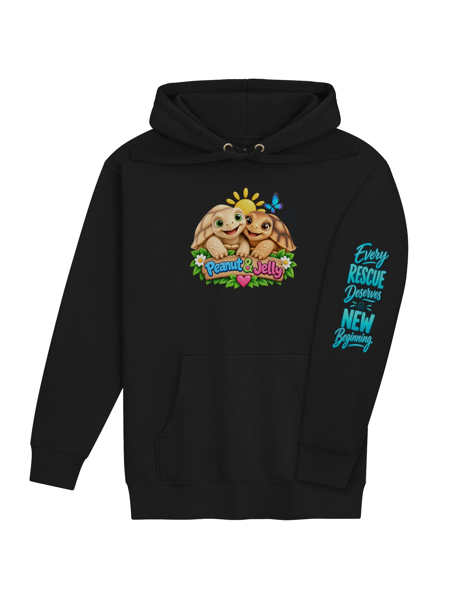 Peanut & Jelly Every Rescue Deserves a New Beginning Hoodie product image (4)