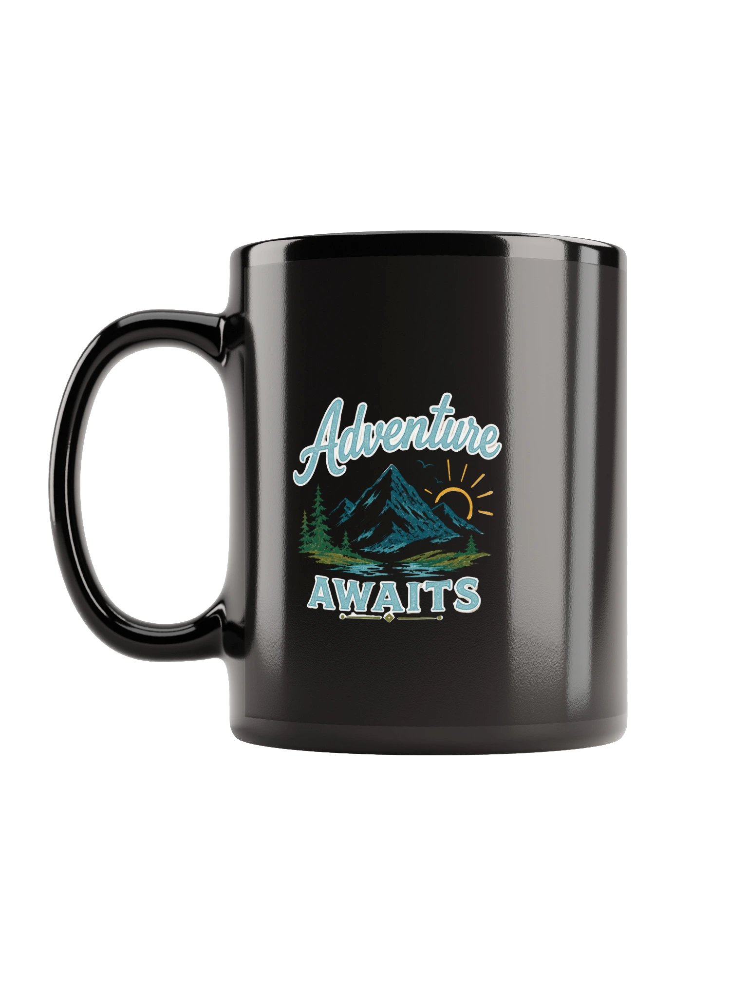 Adventure Awaits™ Twilight Collection Black Glossy Mug product image (7)