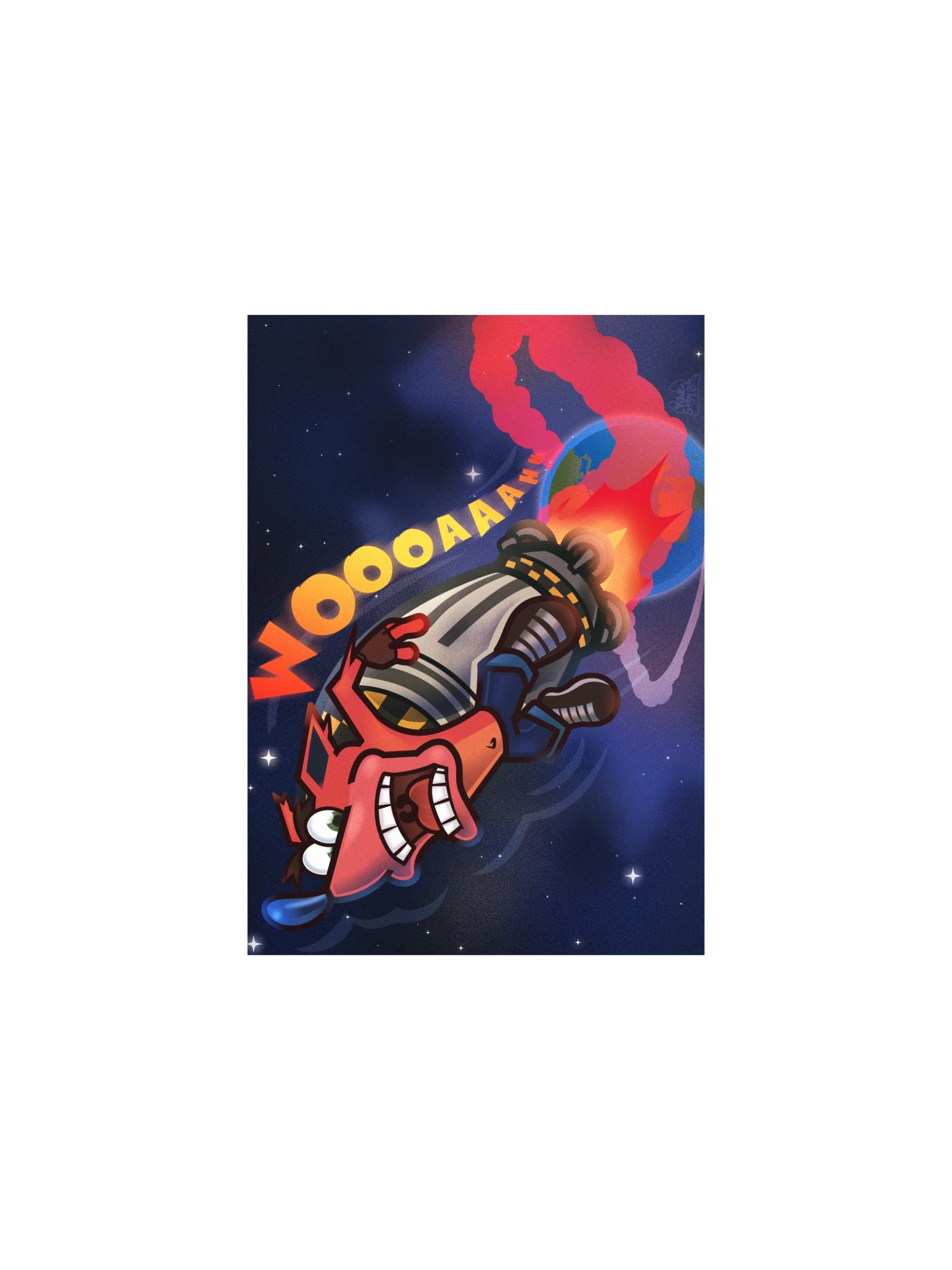Crashin' into Space - Print product image (3)