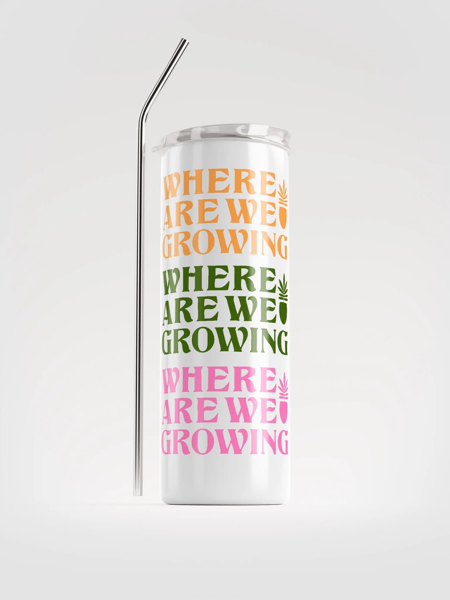 Where Are We Growing Repeating Pattern Tumbler product image (2)