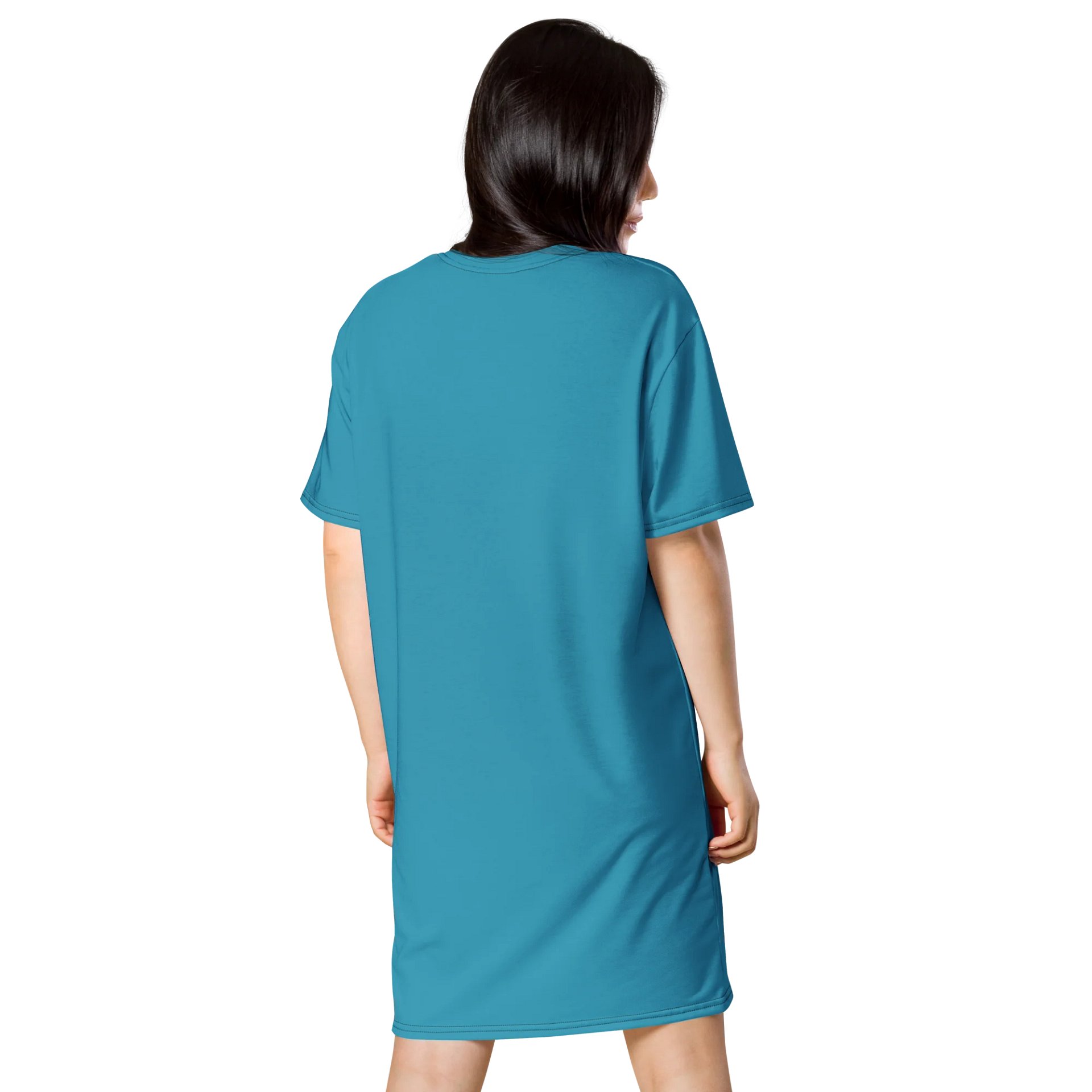 Oversized T-Shirt Dress - Classic Blue, Sizes 2XS-6XL product image (2)