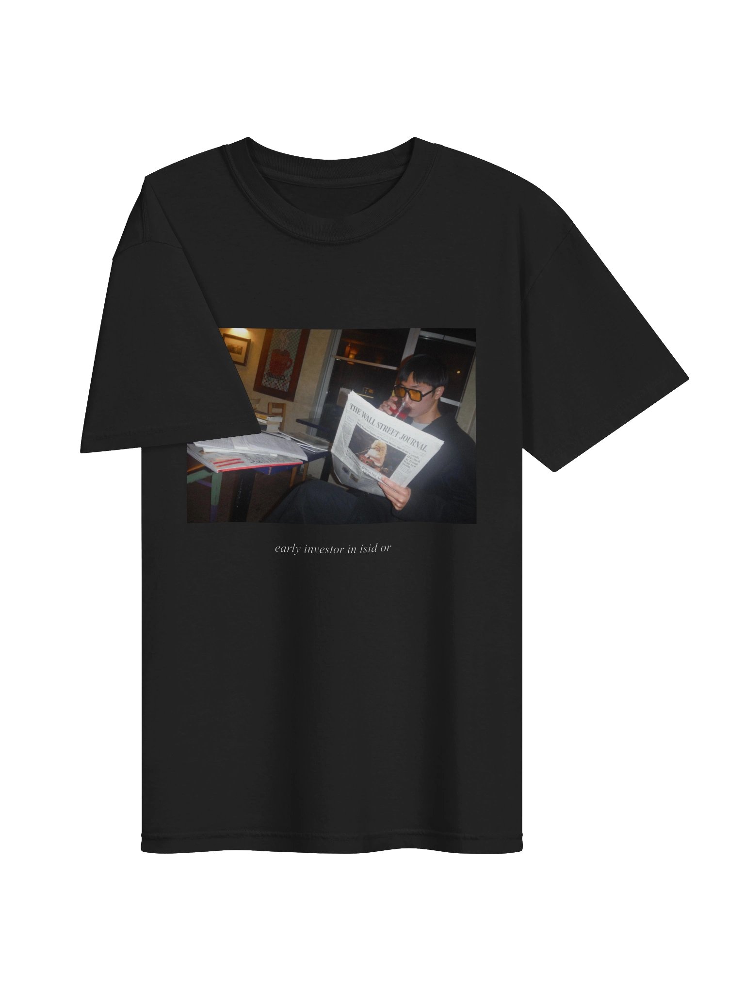 "Early Investor in isid or" T-Shirt [Black] product image (3)