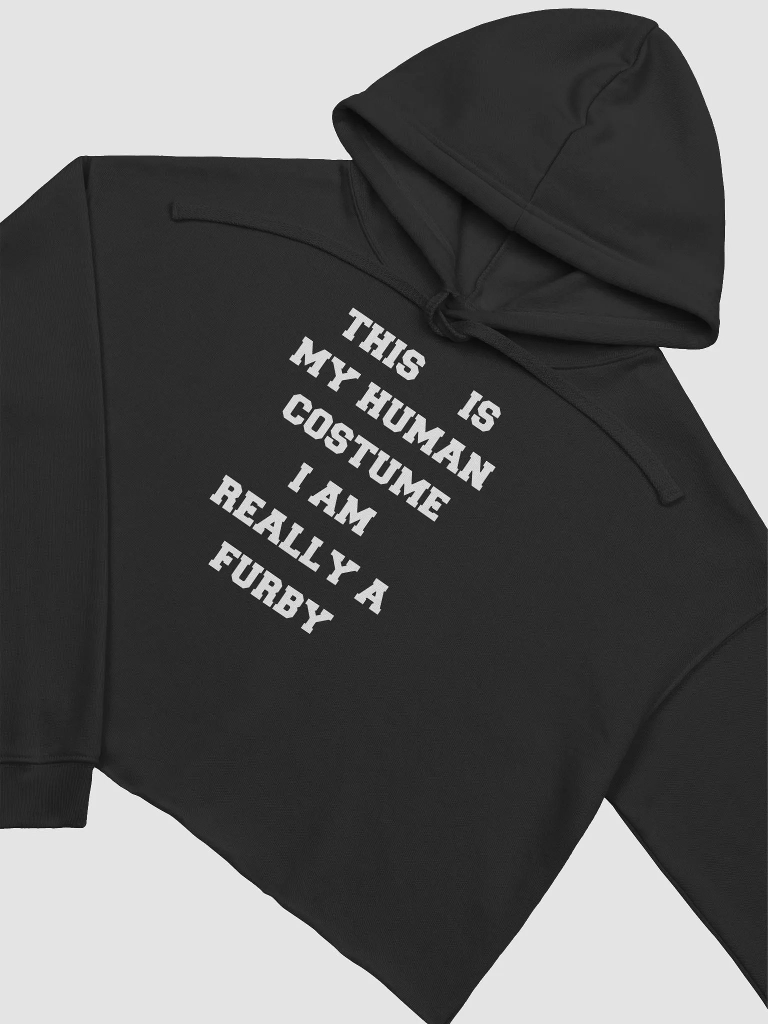 Human costume Furby editon fleece crop hoodie product image (4)