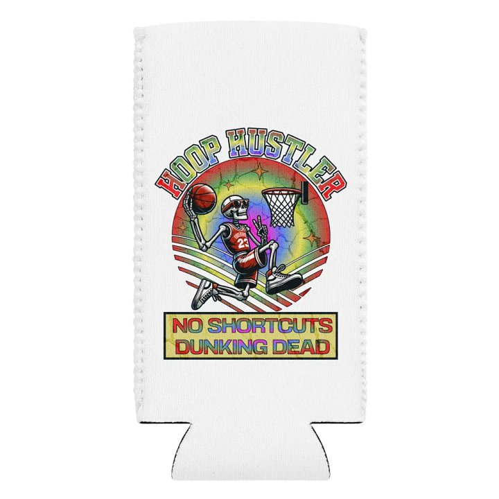 Hoop Hustler No Shortcuts Dunking Dead Skeleton Can Cooler product image (2)