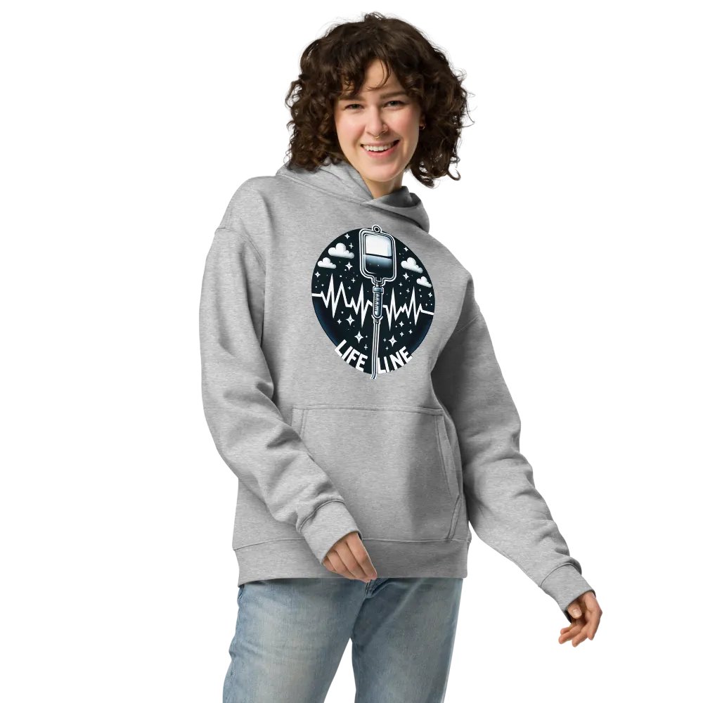Lifeline EKG Oversized Hoodie product image (23)